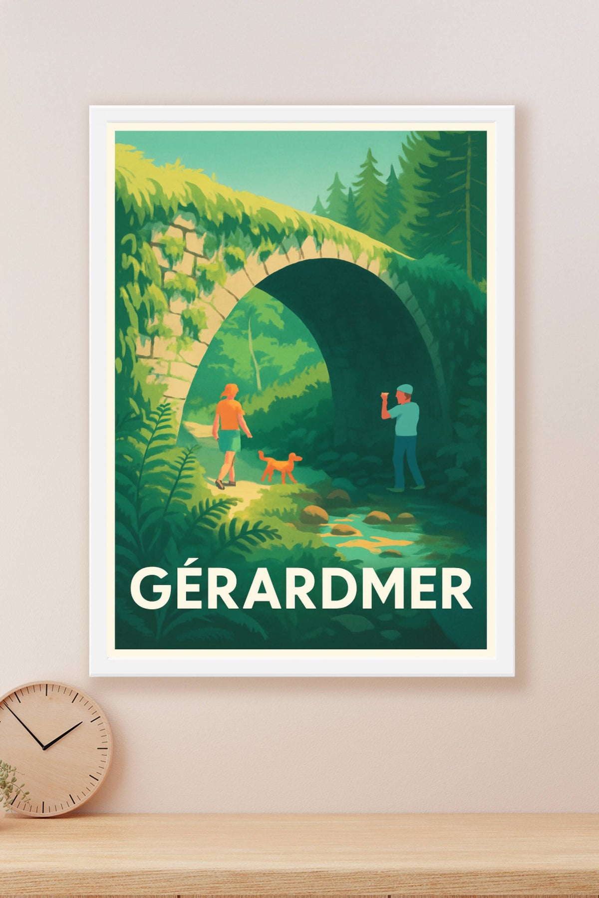 Affiche Gérardmer — Escapade nature pleine de charme · poster d'art de Gérardmer