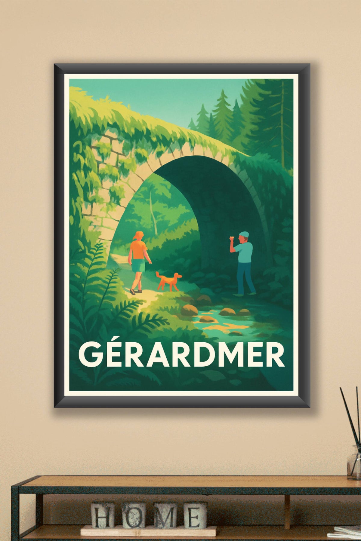 Affiche Gérardmer — Escapade nature pleine de charme · poster d'art de Gérardmer