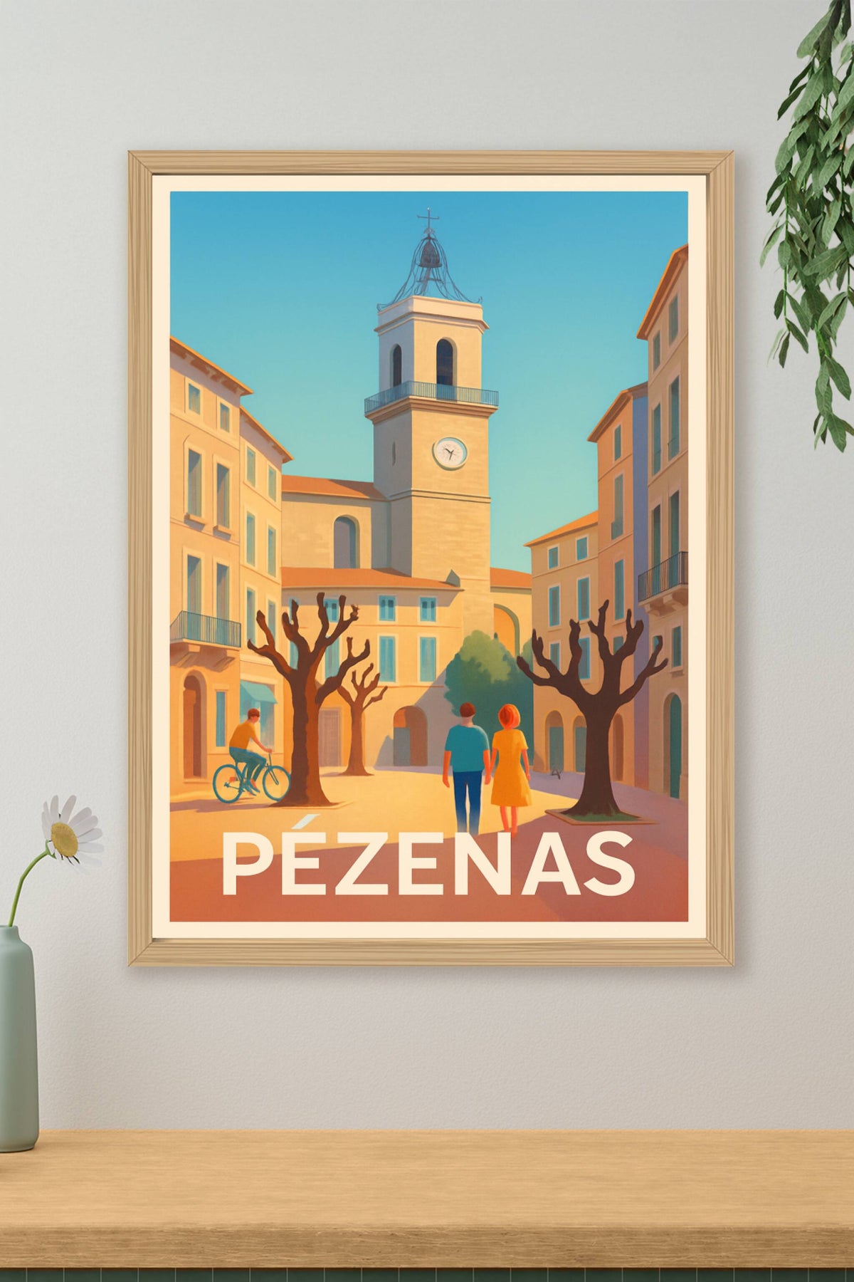 Affiche Pézenas — Laissez-vous charmer par la douceur méridionale · poster d'art de Pézenas