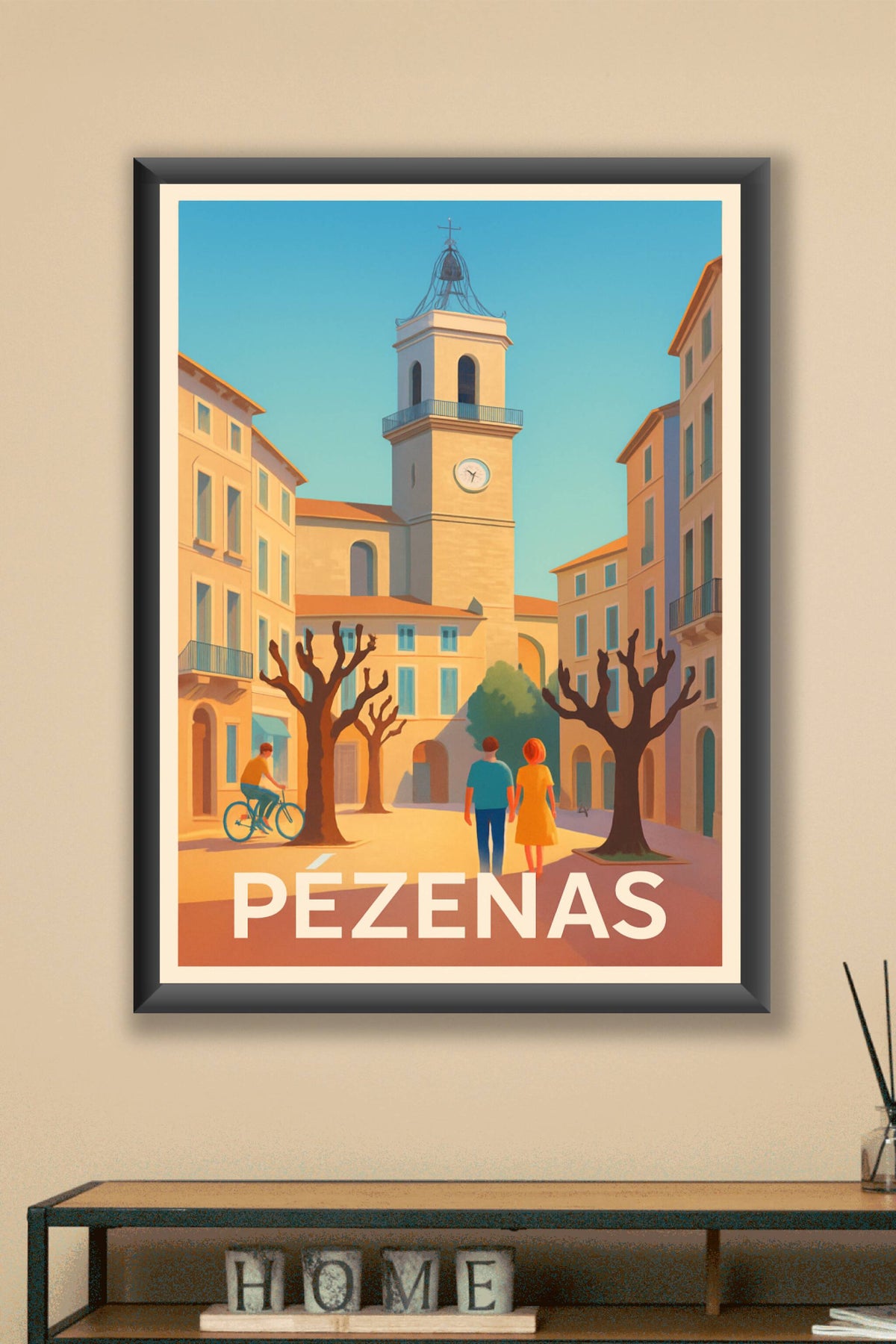 Affiche Pézenas — Laissez-vous charmer par la douceur méridionale · poster d'art de Pézenas