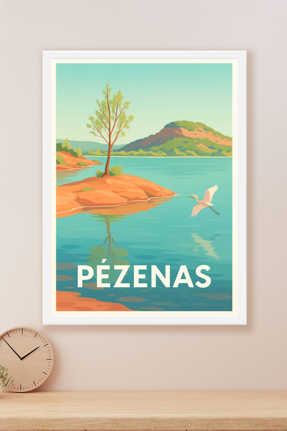 Affiche Pézenas — Invitation à la Sérénité Naturelle · poster d'art de Pézenas