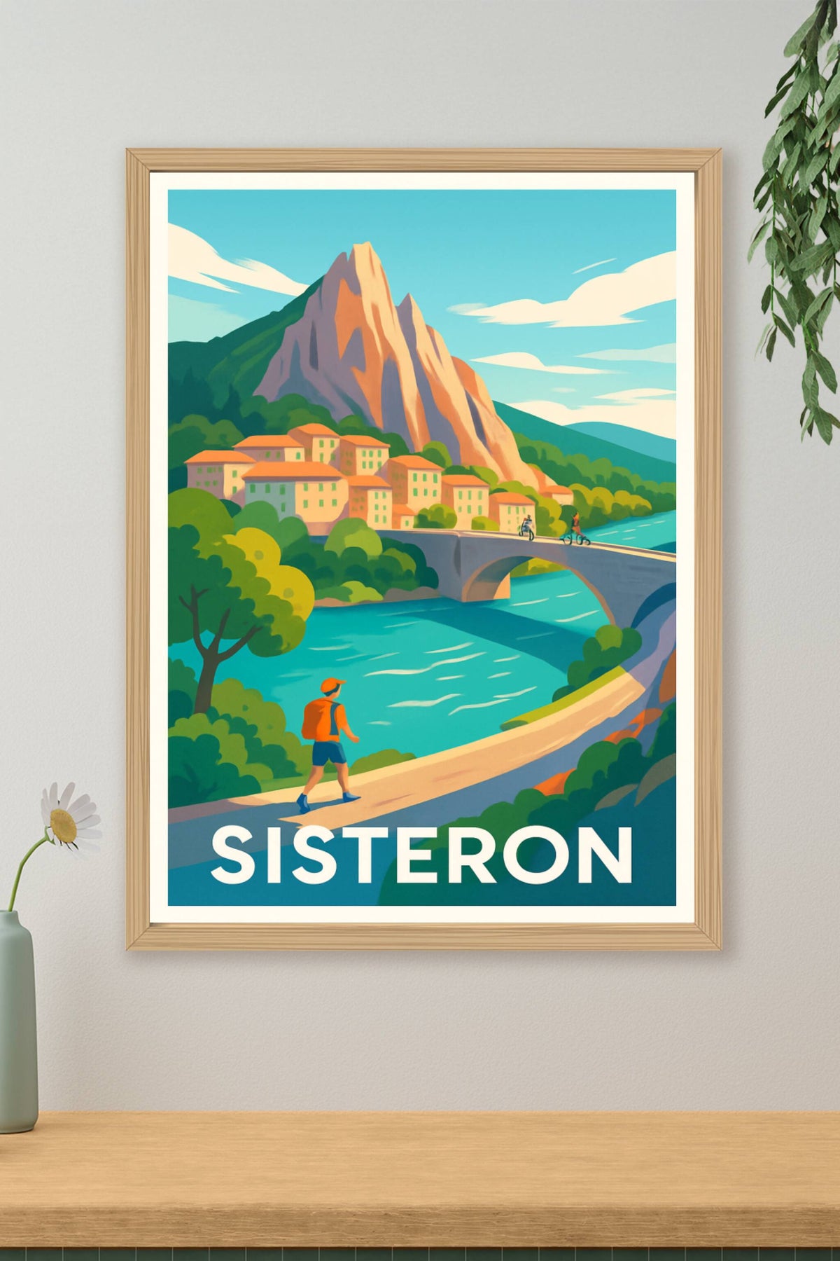 Affiche Sisteron — L'évasion entre nature et histoire · poster d'art de Sisteron