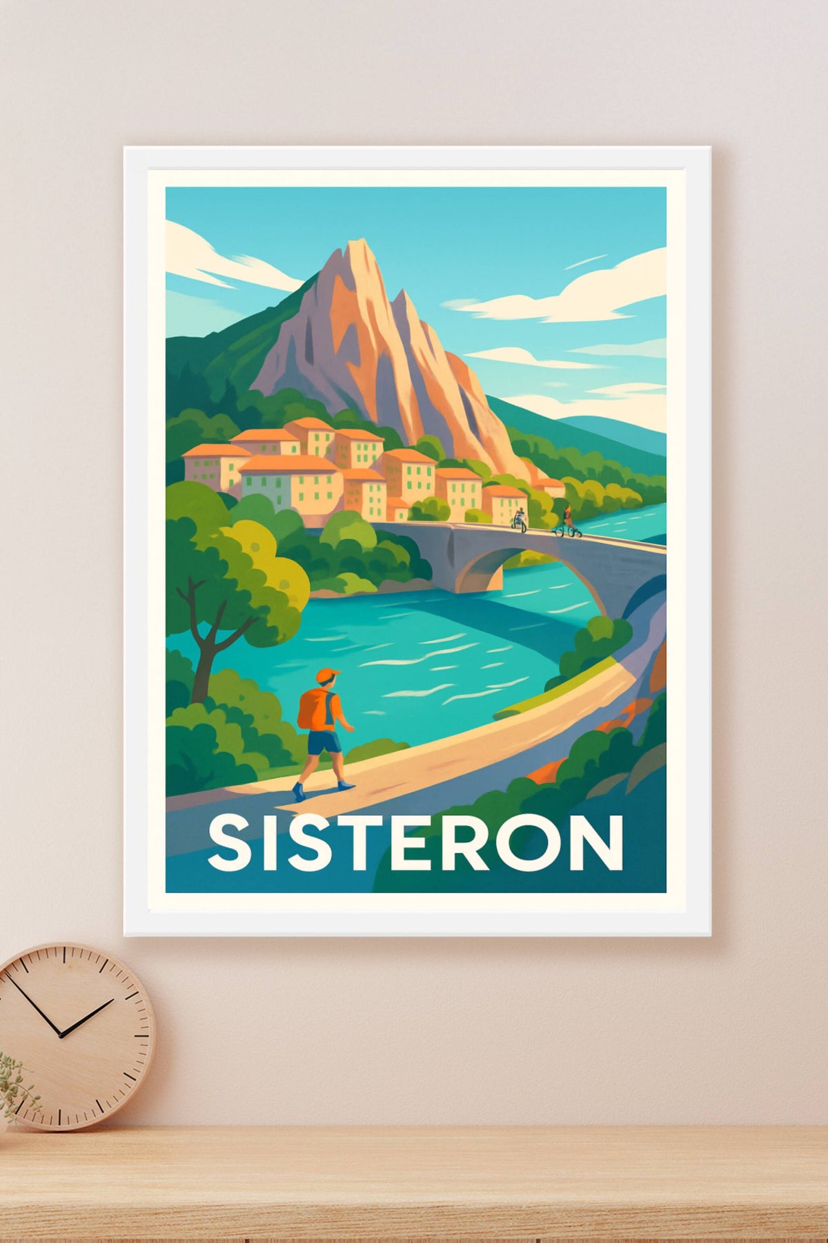 Affiche Sisteron — L'évasion entre nature et histoire · poster d'art de Sisteron