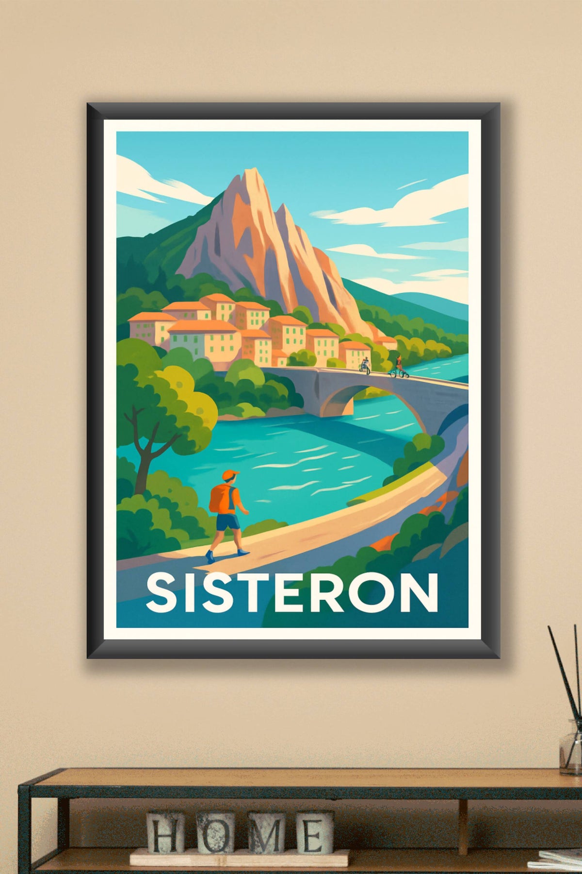 Affiche Sisteron — L'évasion entre nature et histoire · poster d'art de Sisteron