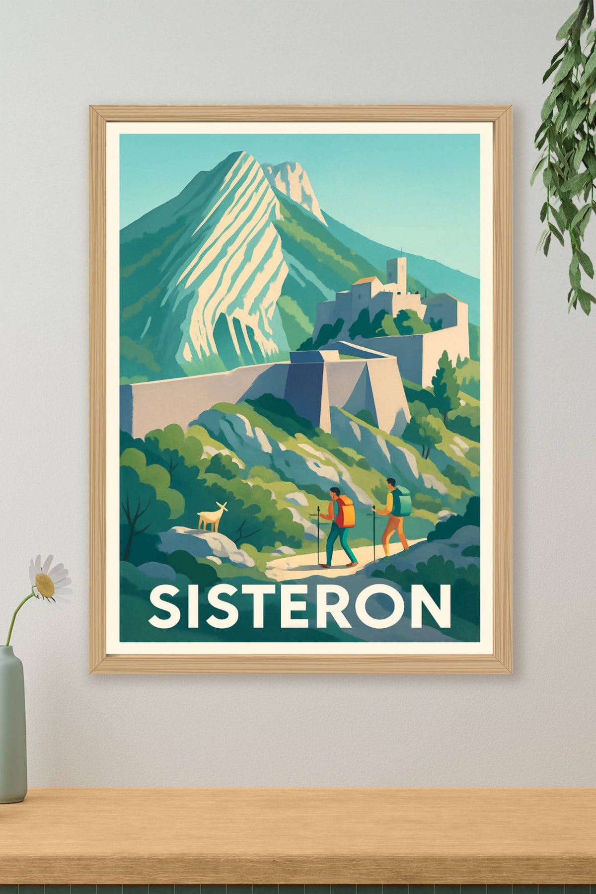 Affiche Sisteron — Escapade nature au pied de la citadelle · poster d'art de Sisteron