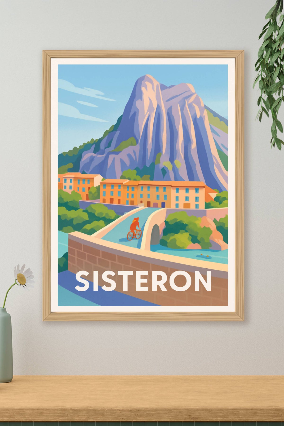 Affiche Sisteron — La porte des Alpes en lumière · poster d'art de Sisteron