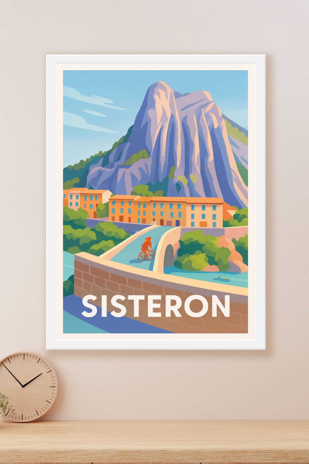 Affiche Sisteron — La porte des Alpes en lumière · poster d'art de Sisteron