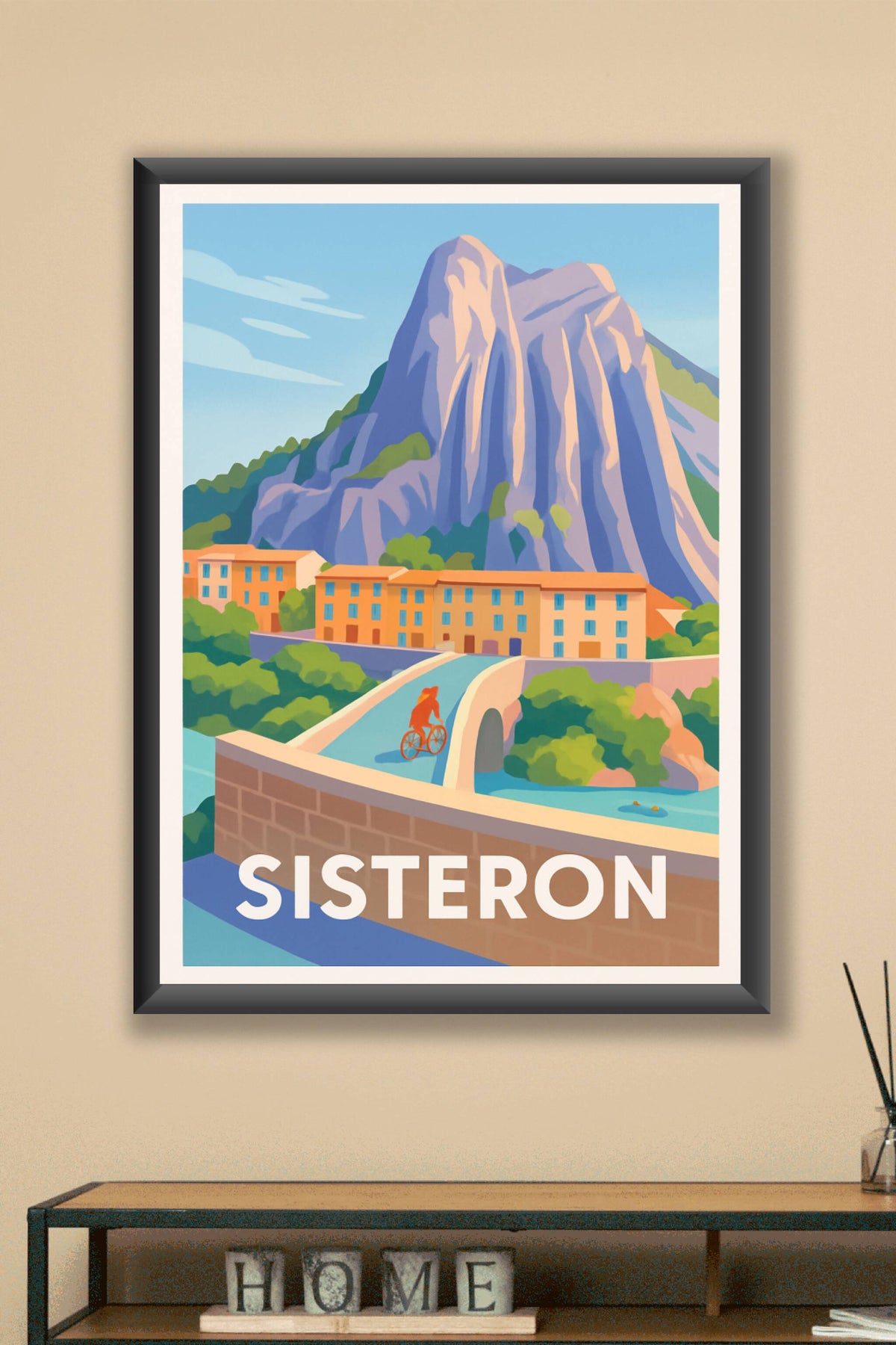 Affiche Sisteron — La porte des Alpes en lumière · poster d'art de Sisteron