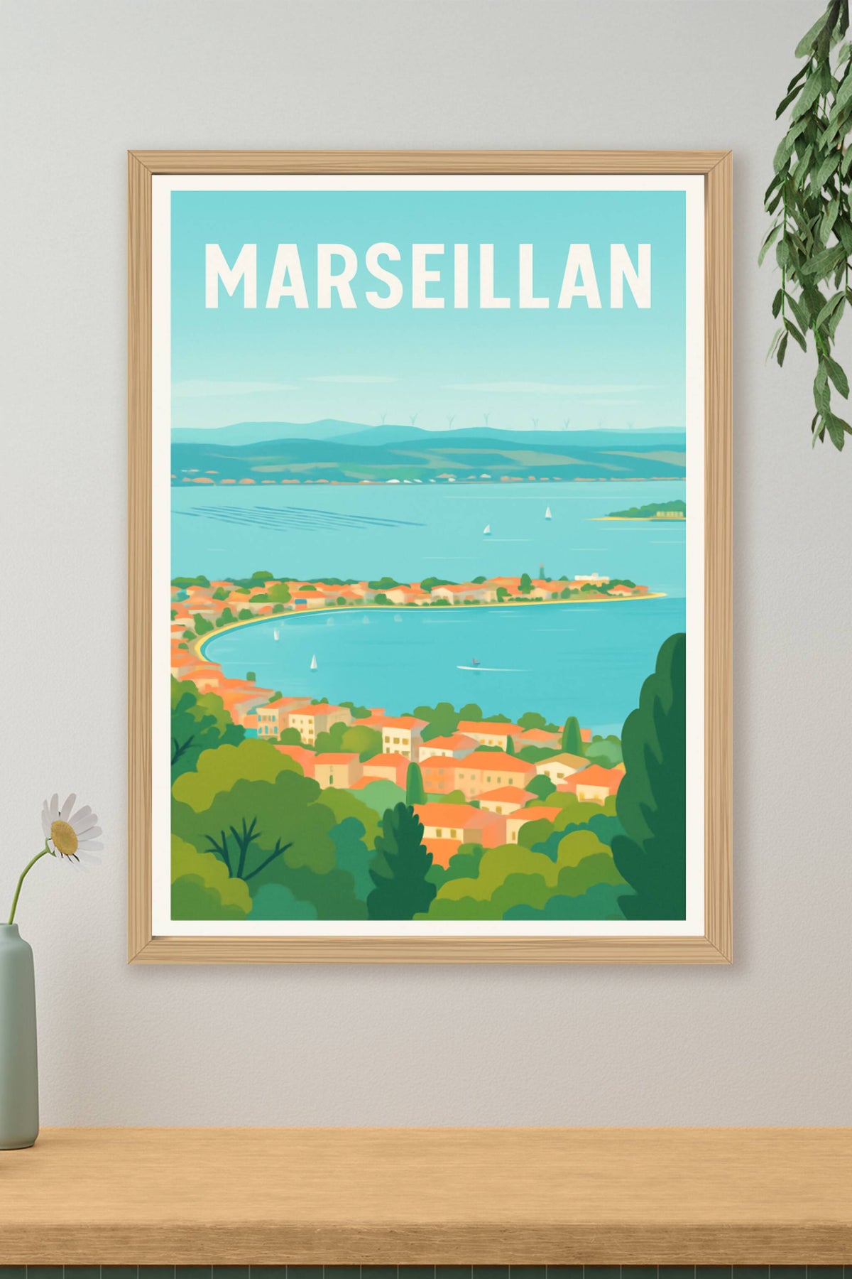 Affiche Marseillan — Évasion et douceur en bord de mer · poster d'art de Marseillan