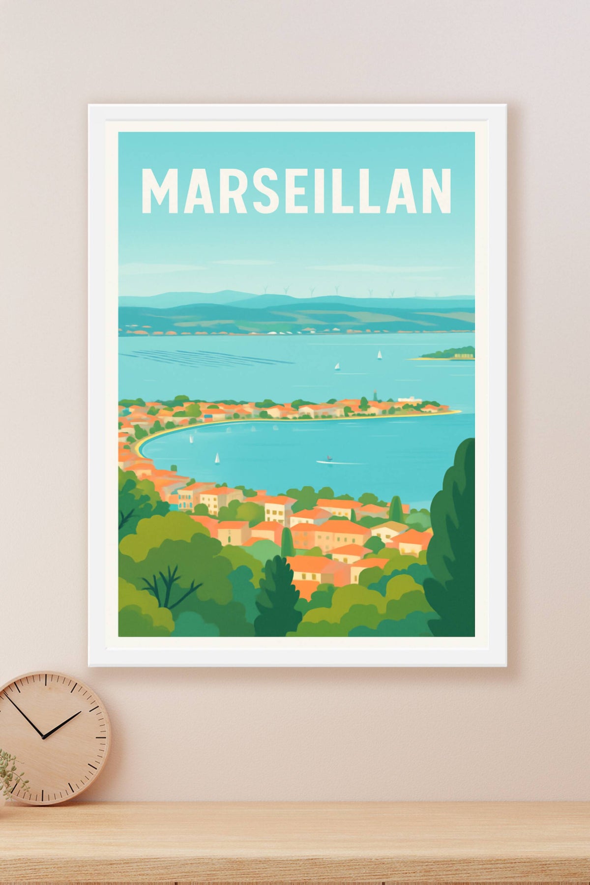 Affiche Marseillan — Évasion et douceur en bord de mer · poster d'art de Marseillan