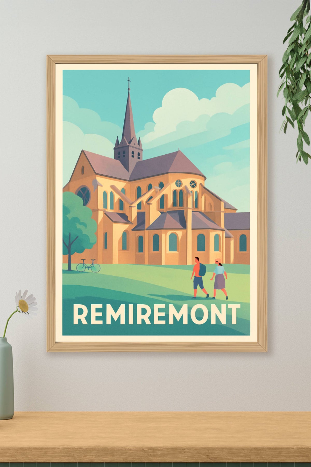 Affiche Remiremont — Découverte architecturale et sérénité · poster d'art de Remiremont