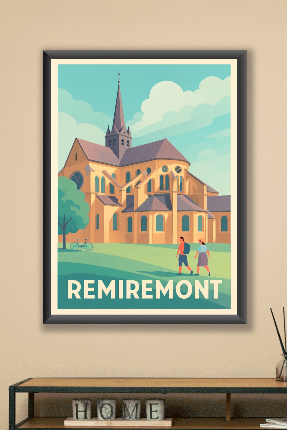 Affiche Remiremont — Découverte architecturale et sérénité · poster d'art de Remiremont
