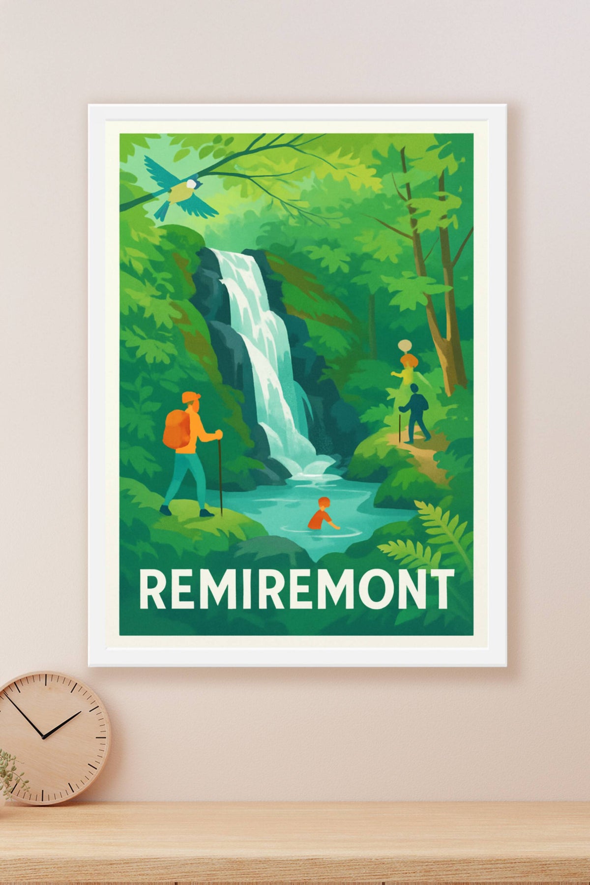 Affiche Remiremont — Nature et Évasion à la Cascade · poster d'art de Remiremont