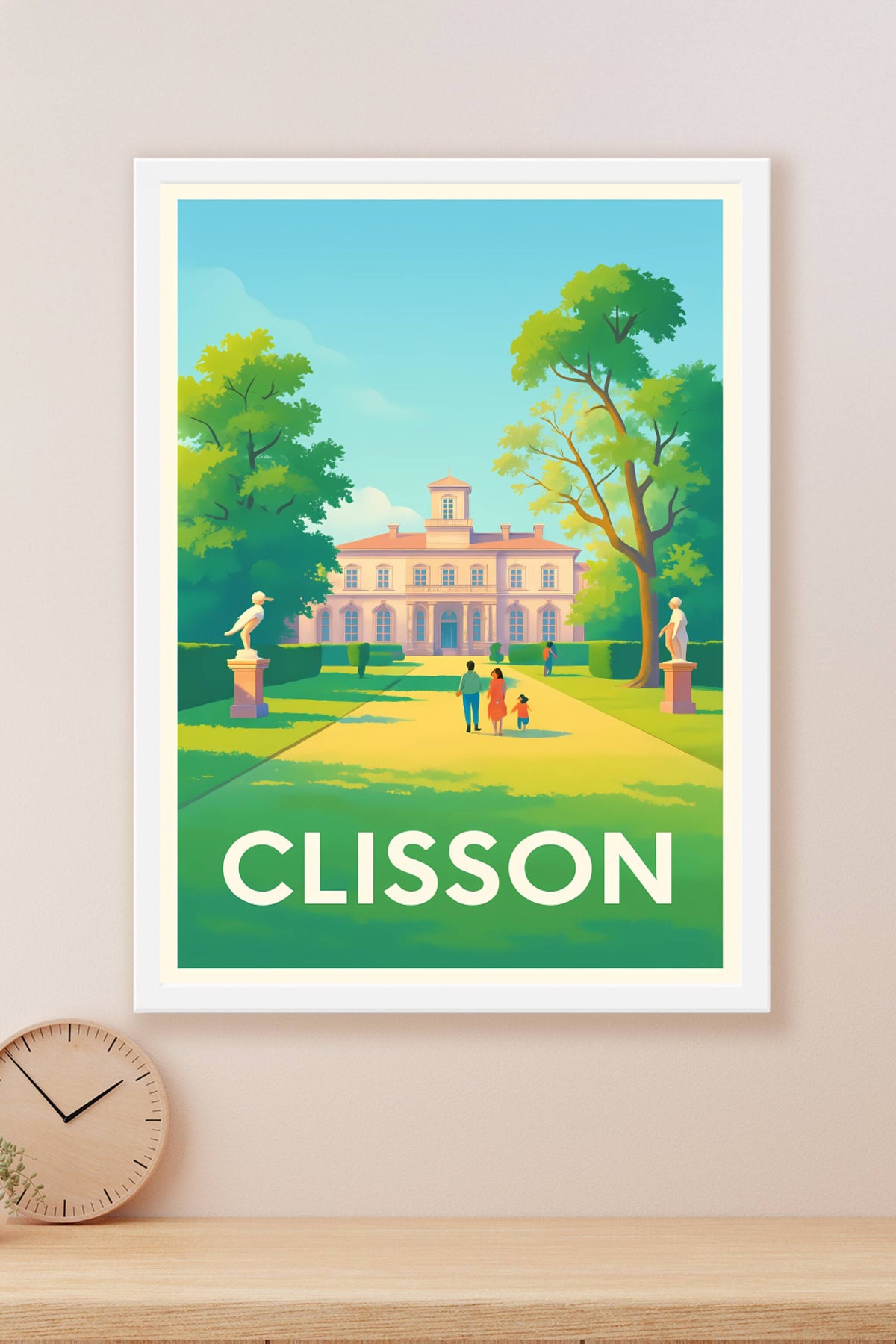 Affiche Clisson — Élégance et nature au cœur du château · poster d'art de Clisson