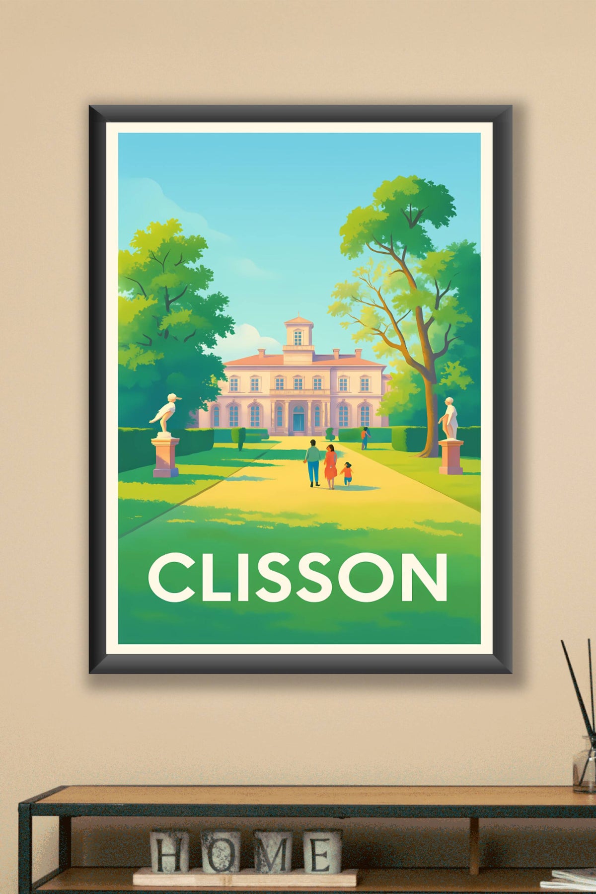 Affiche Clisson — Élégance et nature au cœur du château · poster d'art de Clisson