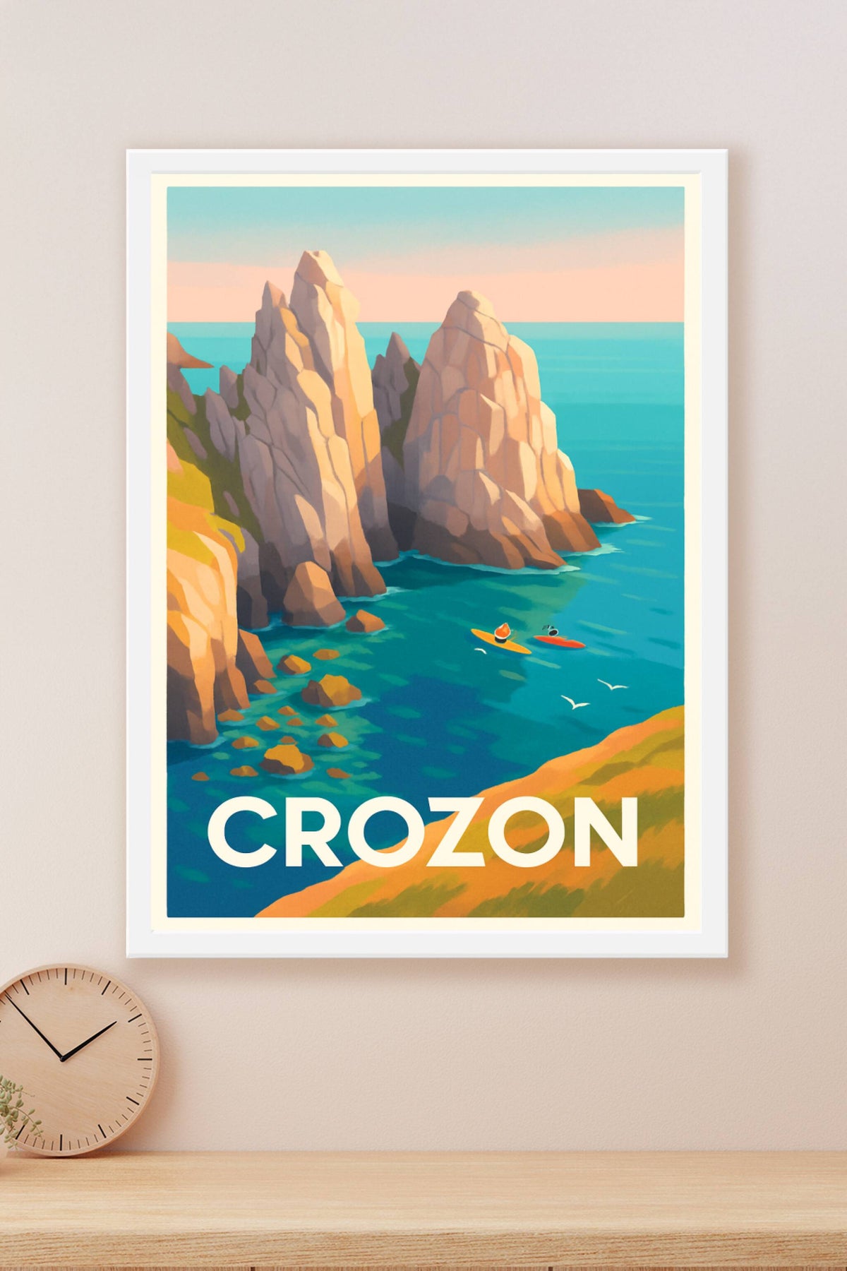Affiche Crozon — Évasion et nature sauvage en Bretagne · poster d'art de Crozon