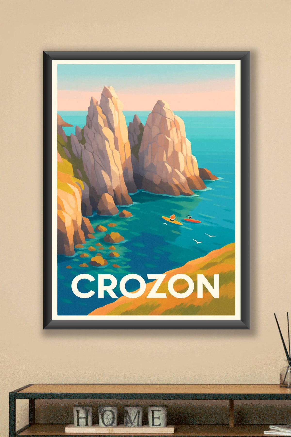 Affiche Crozon — Évasion et nature sauvage en Bretagne · poster d'art de Crozon