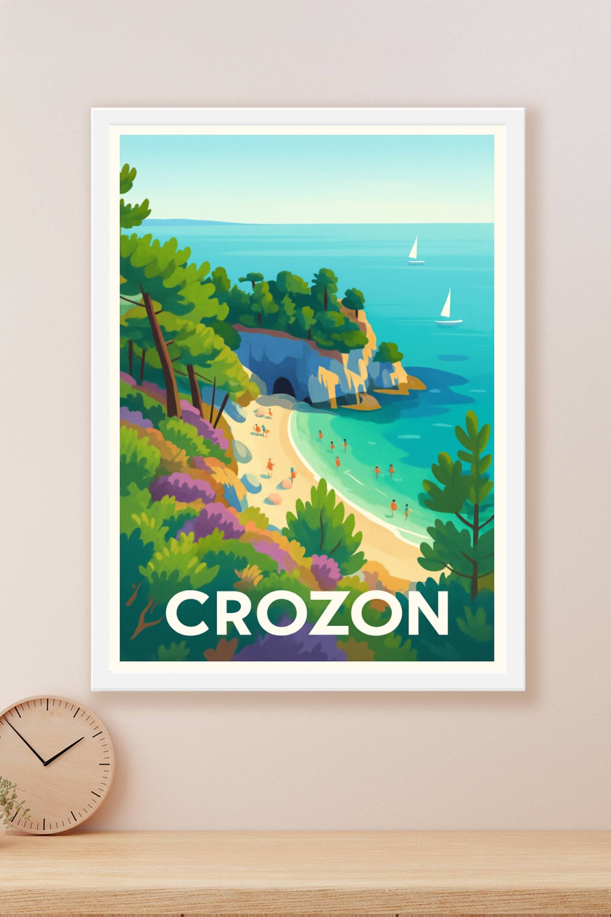 Affiche Crozon — L'évasion nature et mer en Bretagne · poster d'art de Crozon
