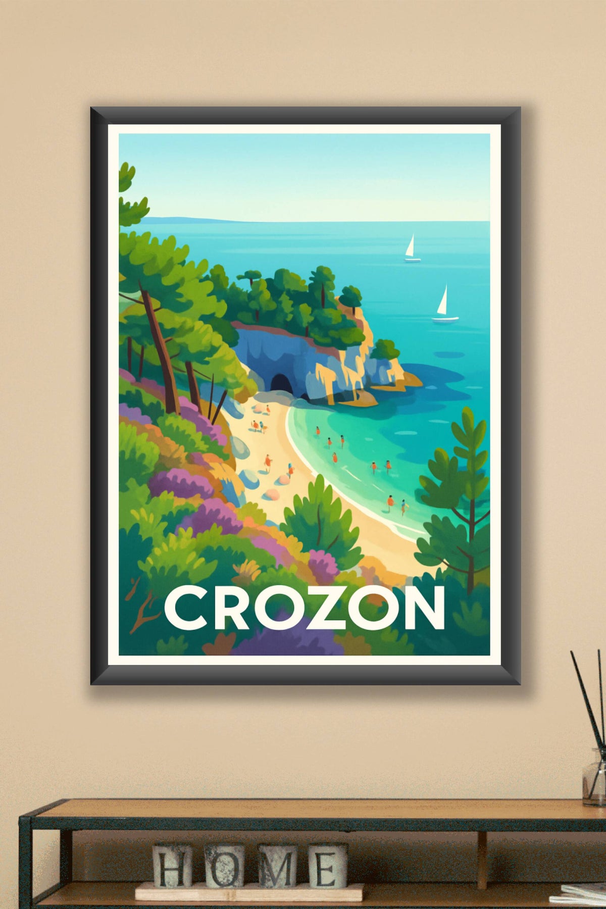 Affiche Crozon — L'évasion nature et mer en Bretagne · poster d'art de Crozon