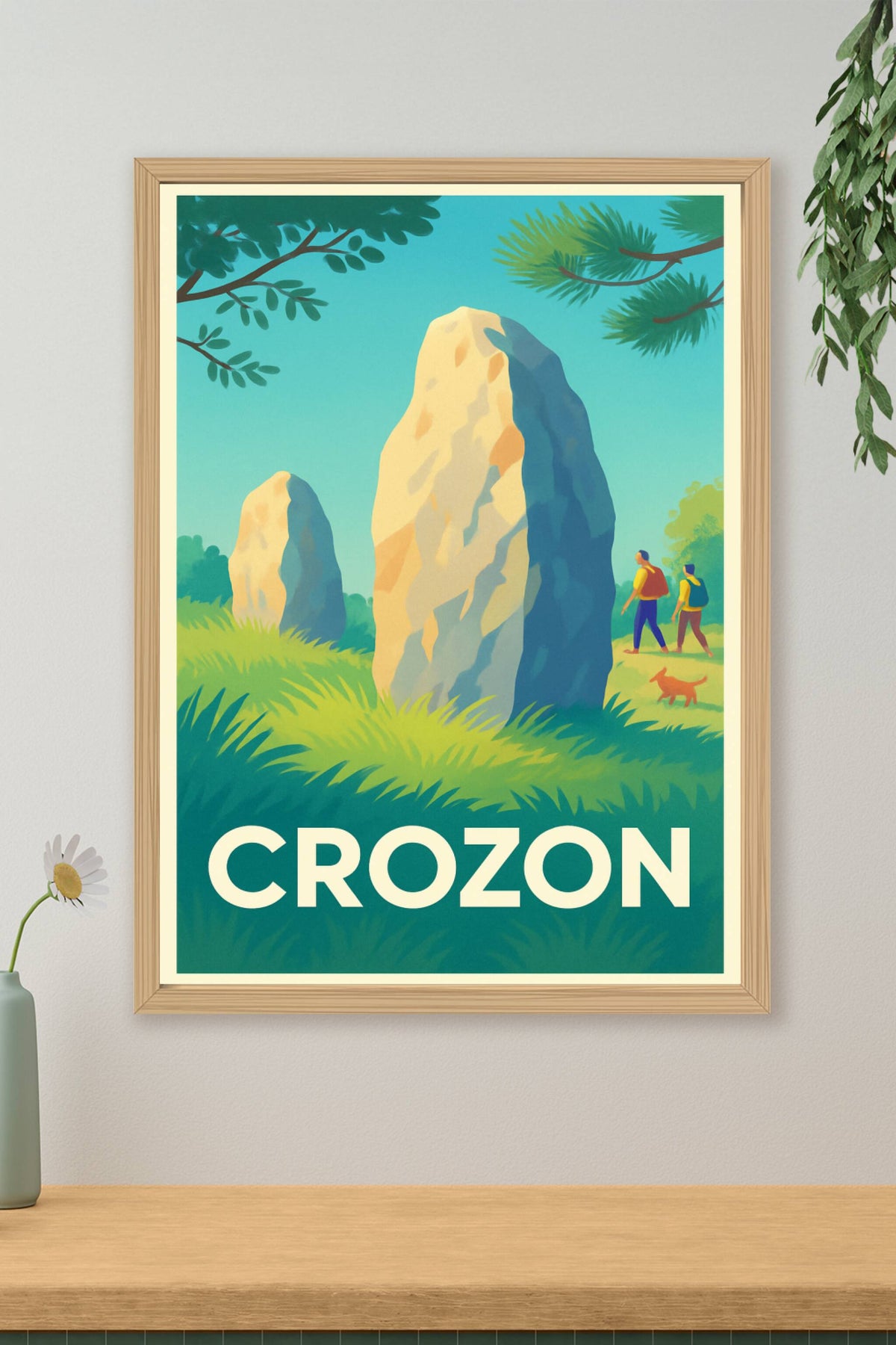 Affiche Crozon — Évasion nature et patrimoine mystérieux · poster d'art de Crozon