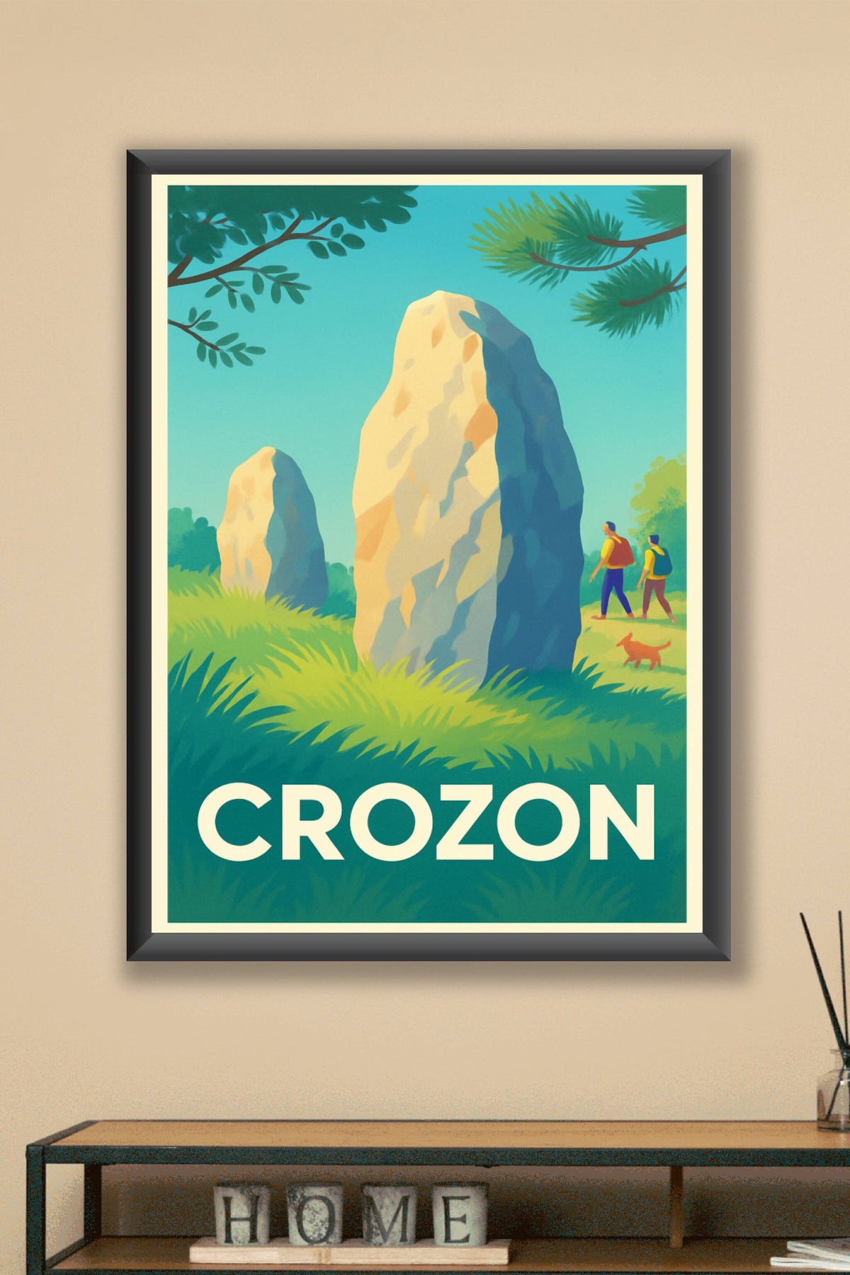 Affiche Crozon — Évasion nature et patrimoine mystérieux · poster d'art de Crozon