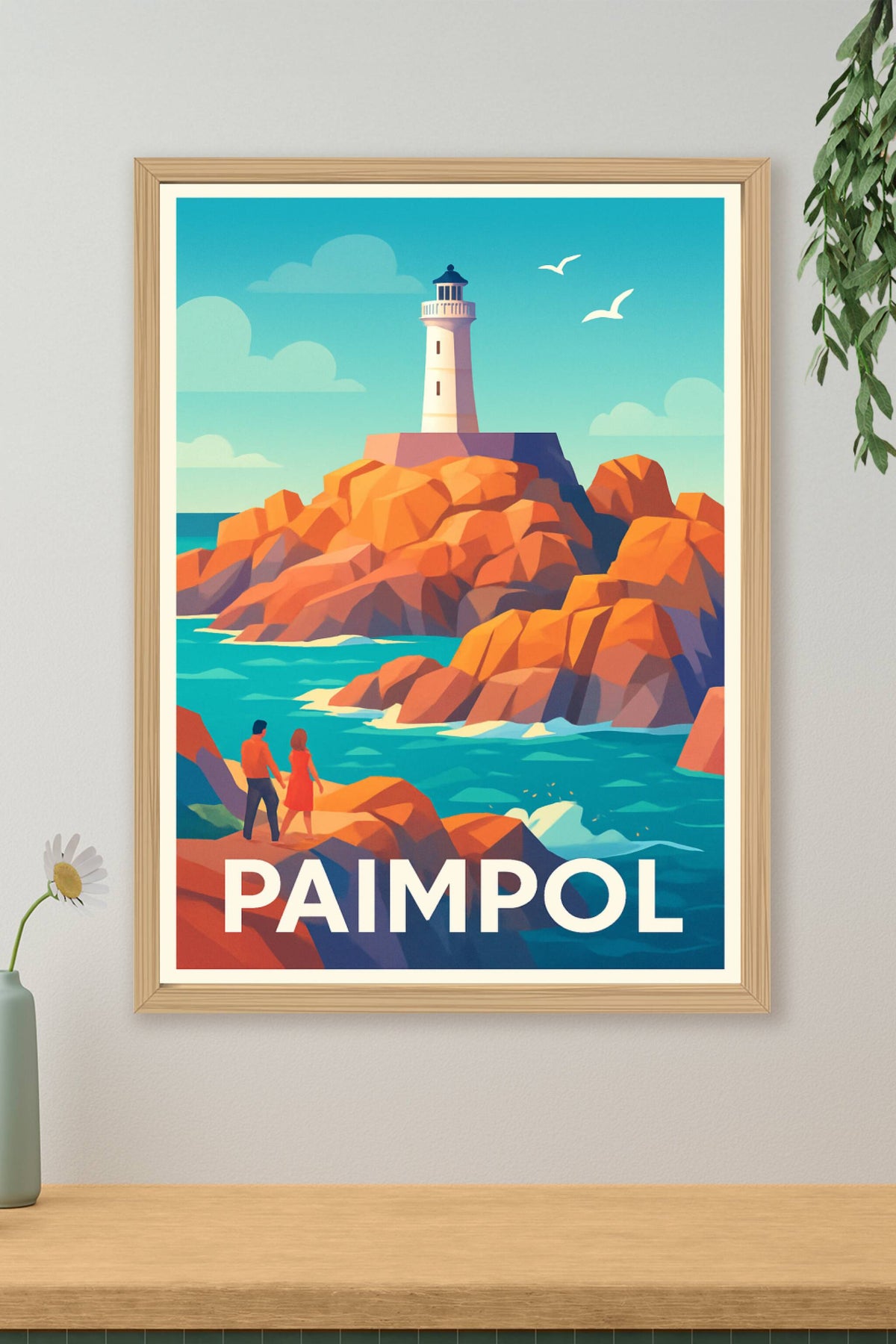 Affiche Paimpol — L'escapade lumineuse sur la côte bretonne · poster d'art de Paimpol