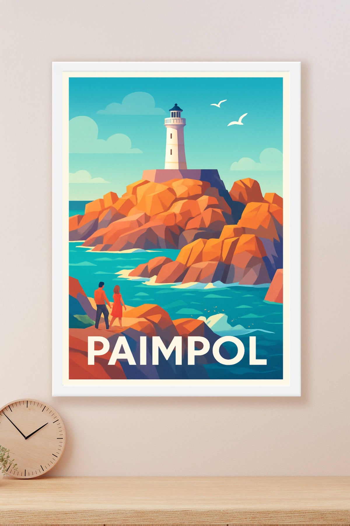Affiche Paimpol — L'escapade lumineuse sur la côte bretonne · poster d'art de Paimpol