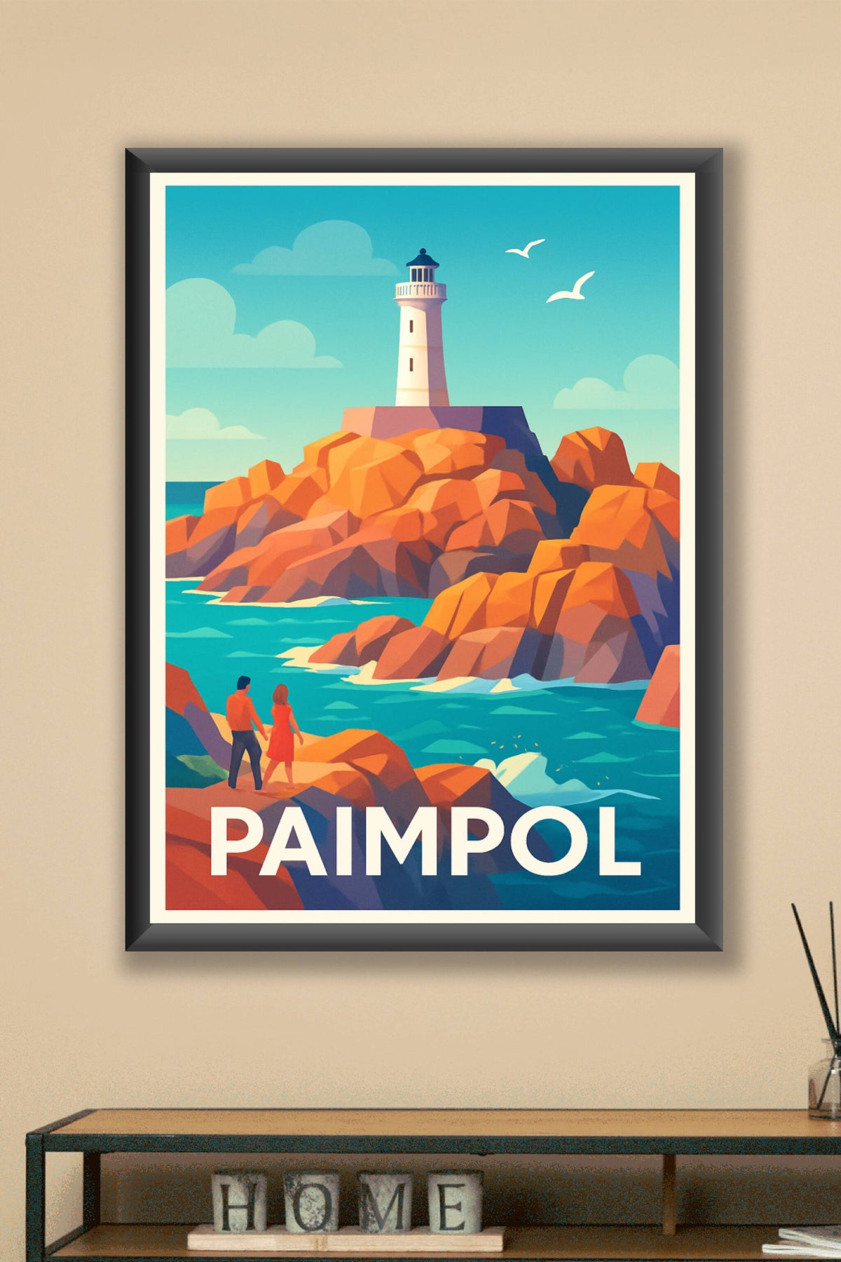 Affiche Paimpol — L'escapade lumineuse sur la côte bretonne · poster d'art de Paimpol