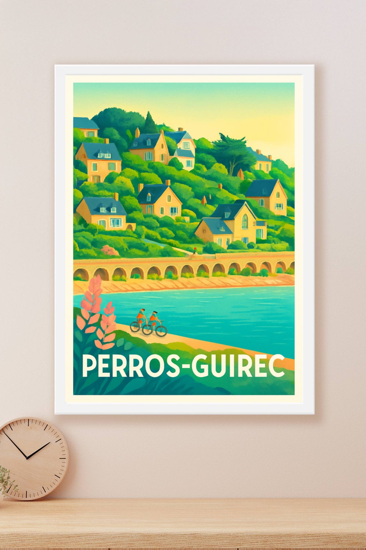Affiche Perros-Guirec — Charme éternel de la côte bretonne · poster d'art de Perros-Guirec