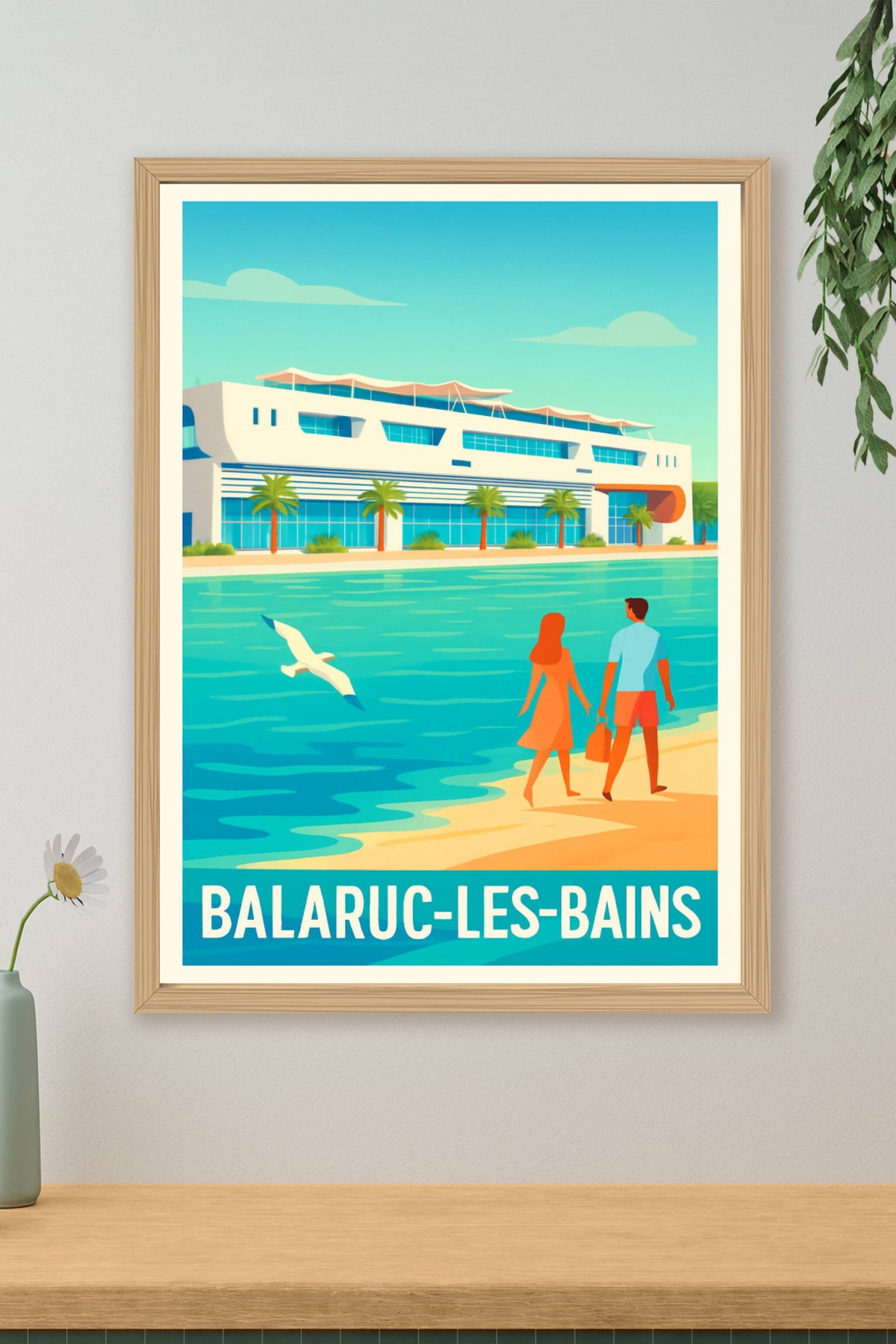 Affiche Balaruc-les-Bains — Évasion balnéaire et douceur de vivre · poster d'art de Balaruc-les-Bains