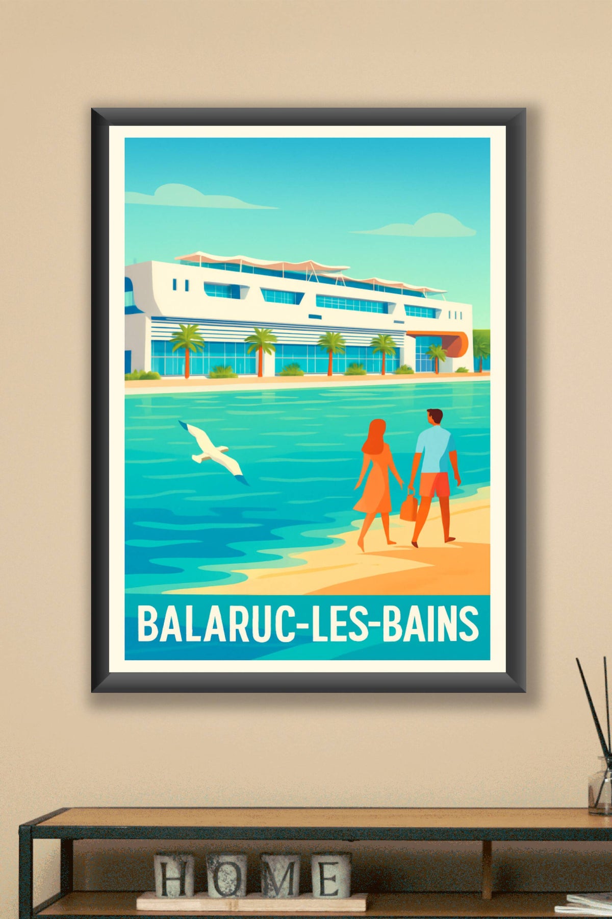Affiche Balaruc-les-Bains — Évasion balnéaire et douceur de vivre · poster d'art de Balaruc-les-Bains