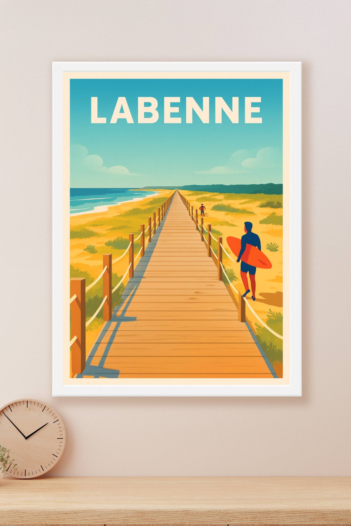 Affiche Labenne — Évasion et Surf sur la Côte Atlantique · poster d'art de Labenne