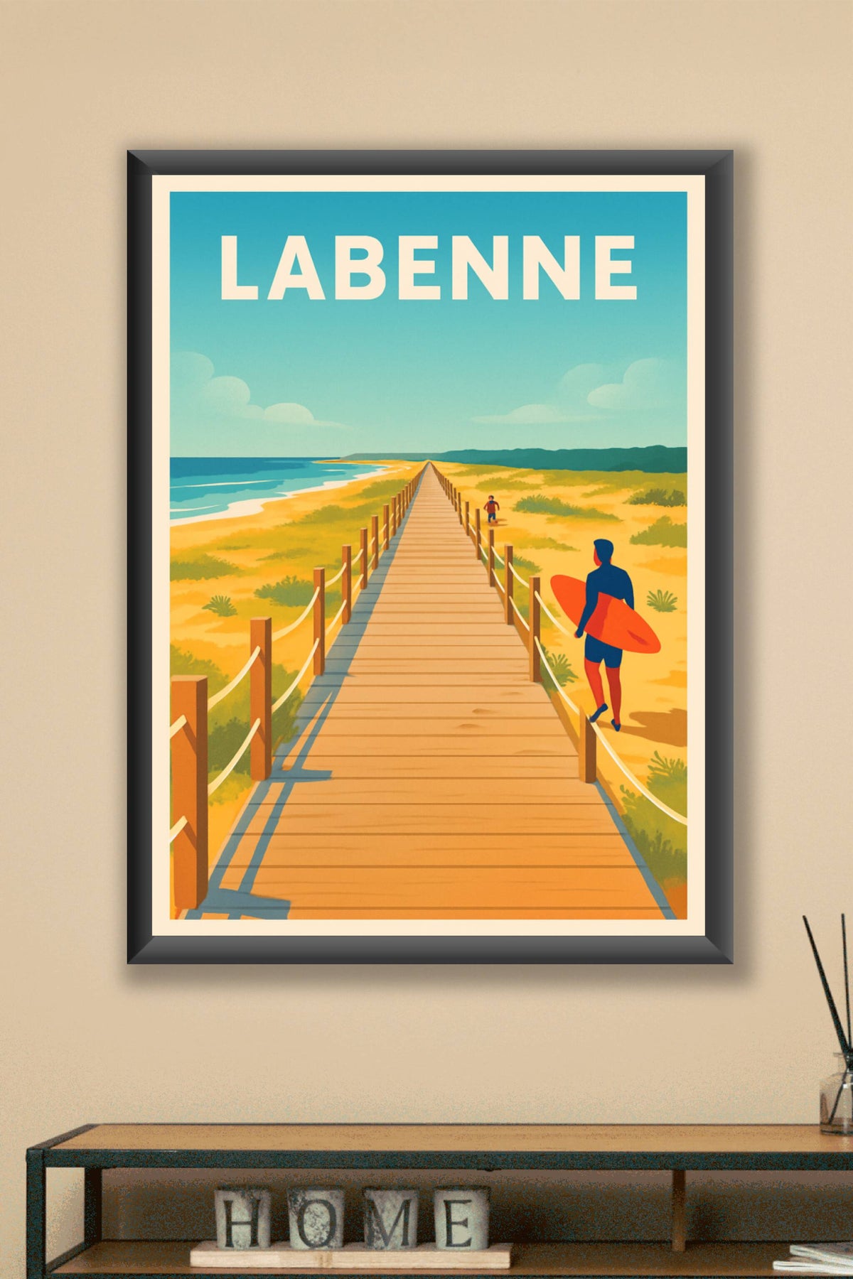 Affiche Labenne — Évasion et Surf sur la Côte Atlantique · poster d'art de Labenne