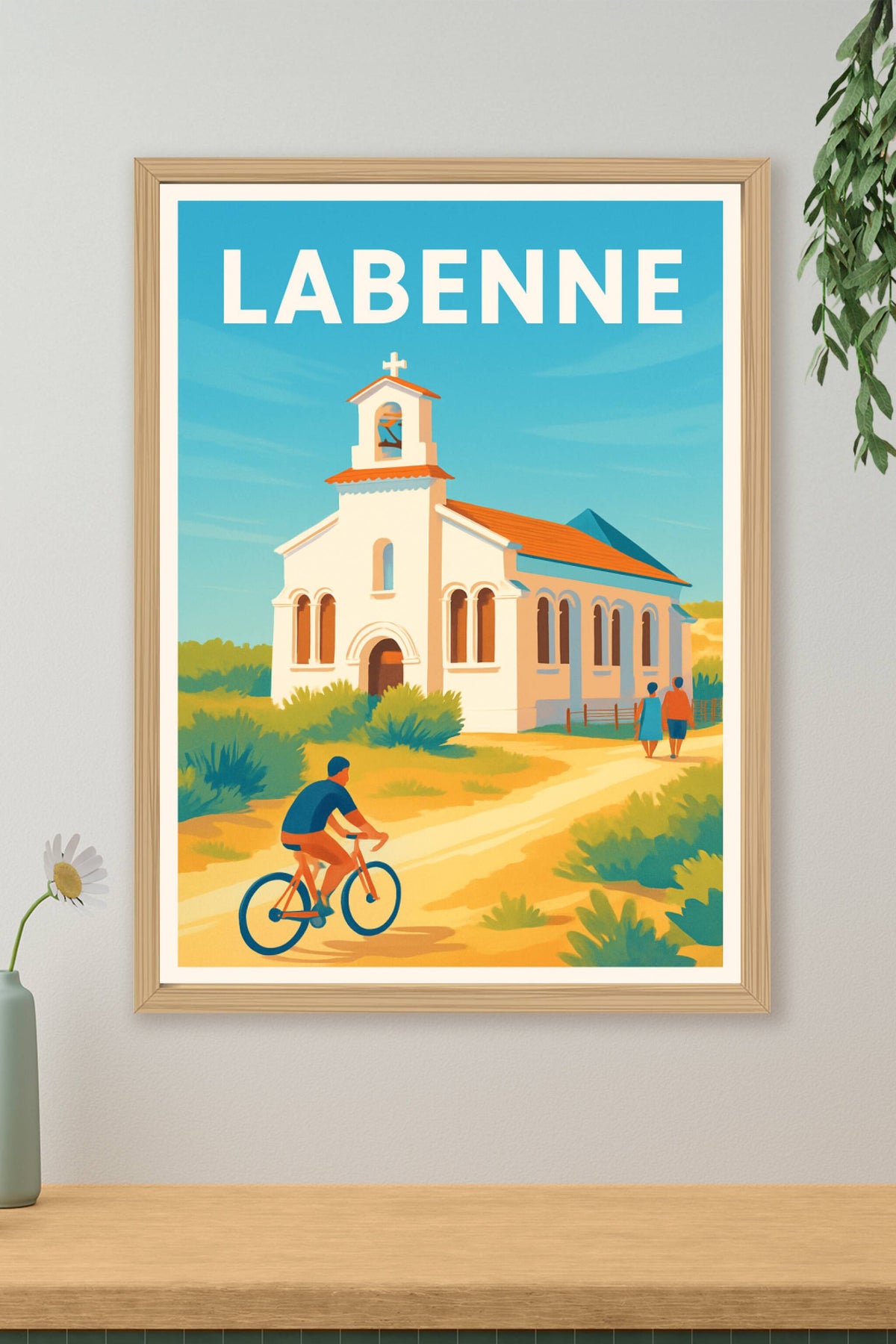Affiche Labenne — Charme et sérénité au cœur des Landes · poster d'art de Labenne