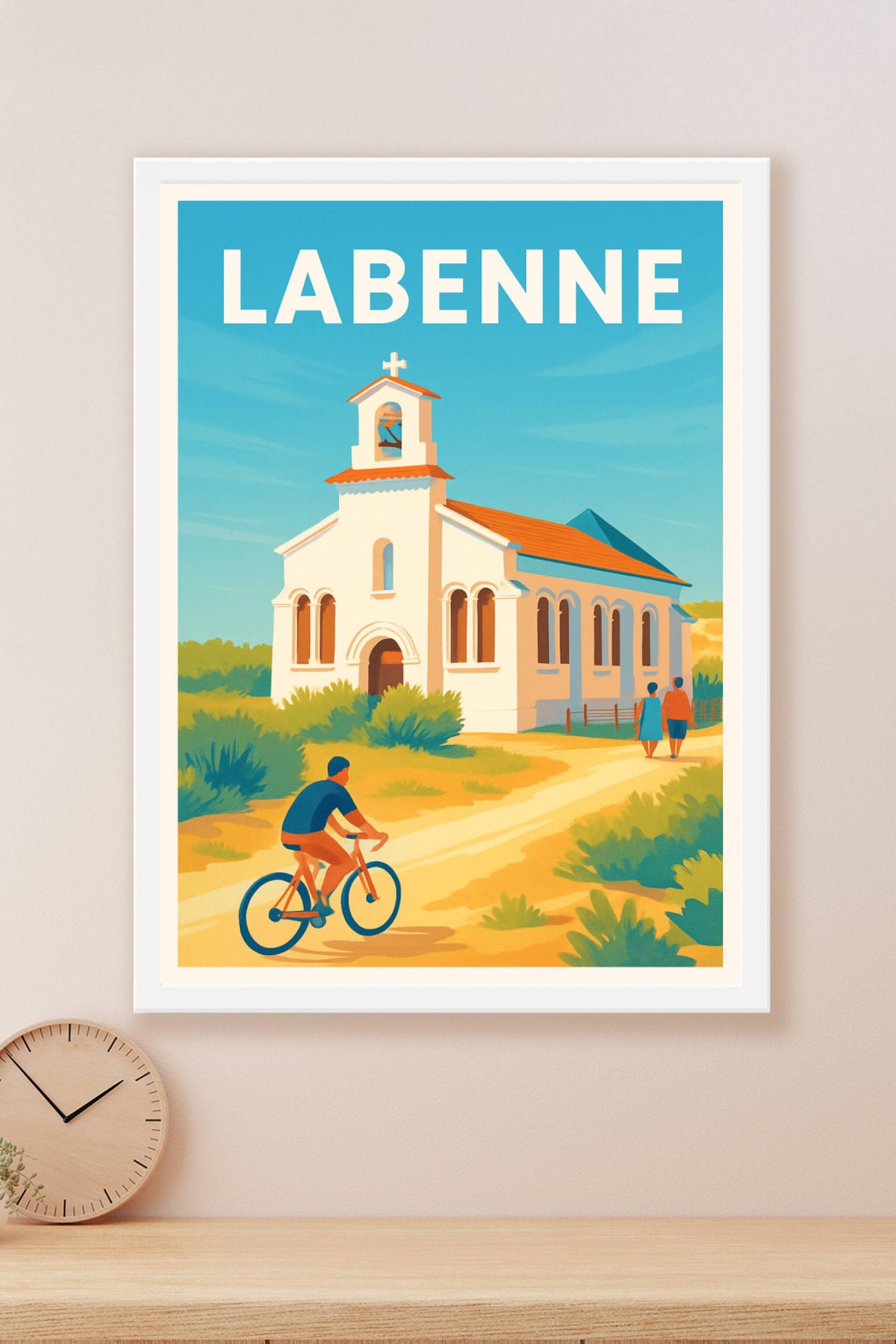 Affiche Labenne — Charme et sérénité au cœur des Landes · poster d'art de Labenne