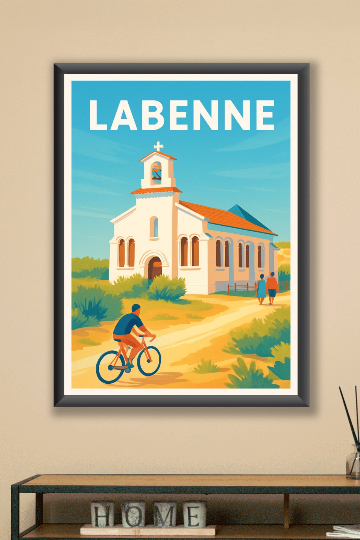 Affiche Labenne — Charme et sérénité au cœur des Landes · poster d'art de Labenne