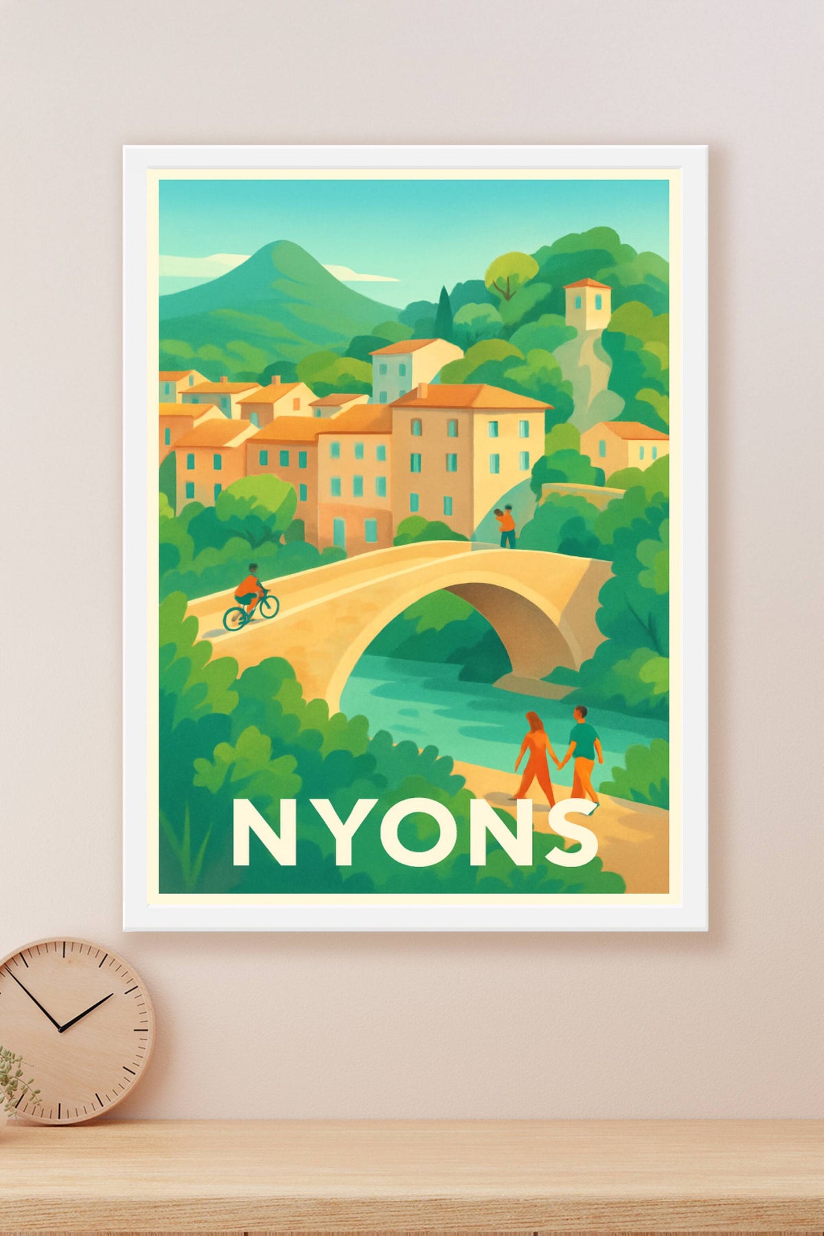 Affiche Nyons — Charme et Sérénité en Provence · poster d'art de Nyons