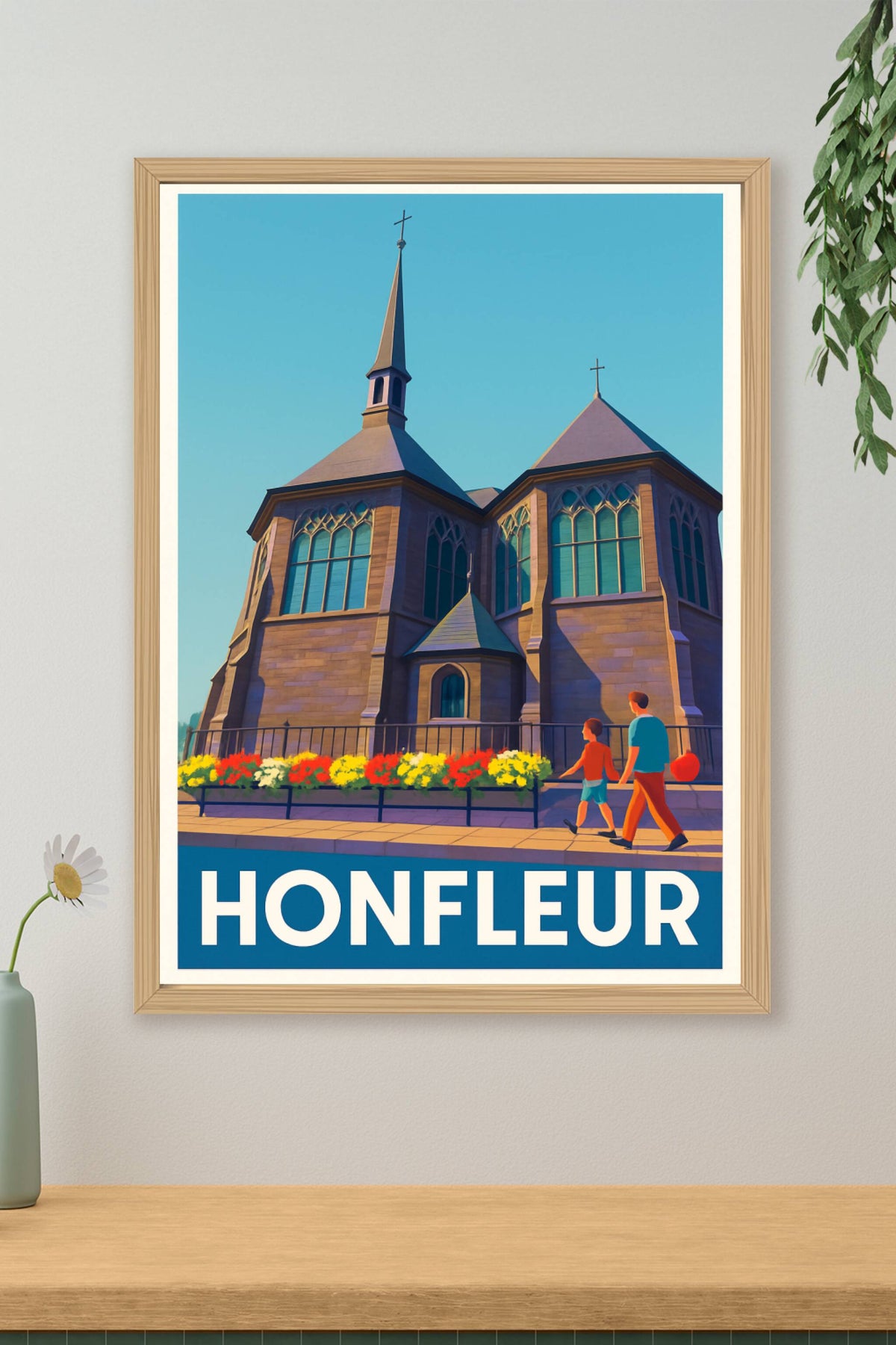 Affiche Honfleur — Charme et Patrimoine en Bord de Mer · poster d'art de Honfleur