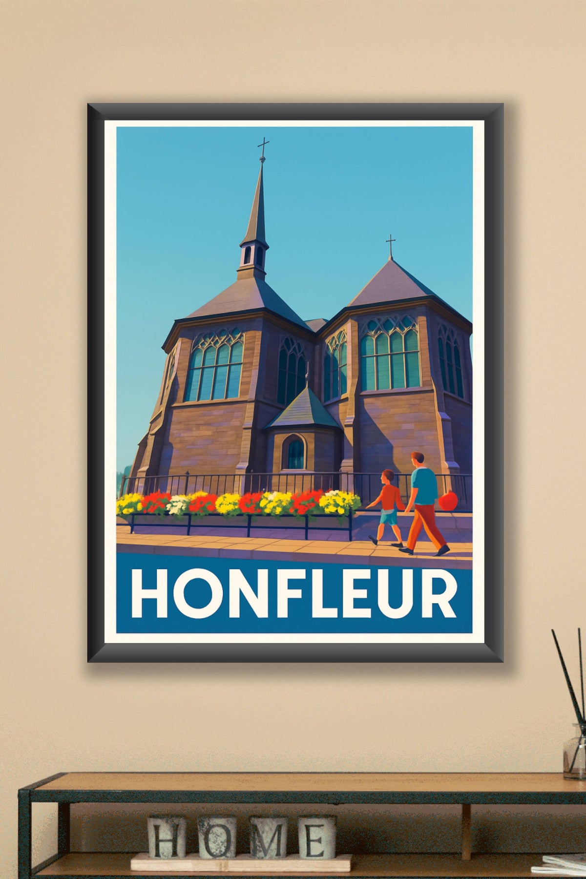 Affiche Honfleur — Charme et Patrimoine en Bord de Mer · poster d'art de Honfleur