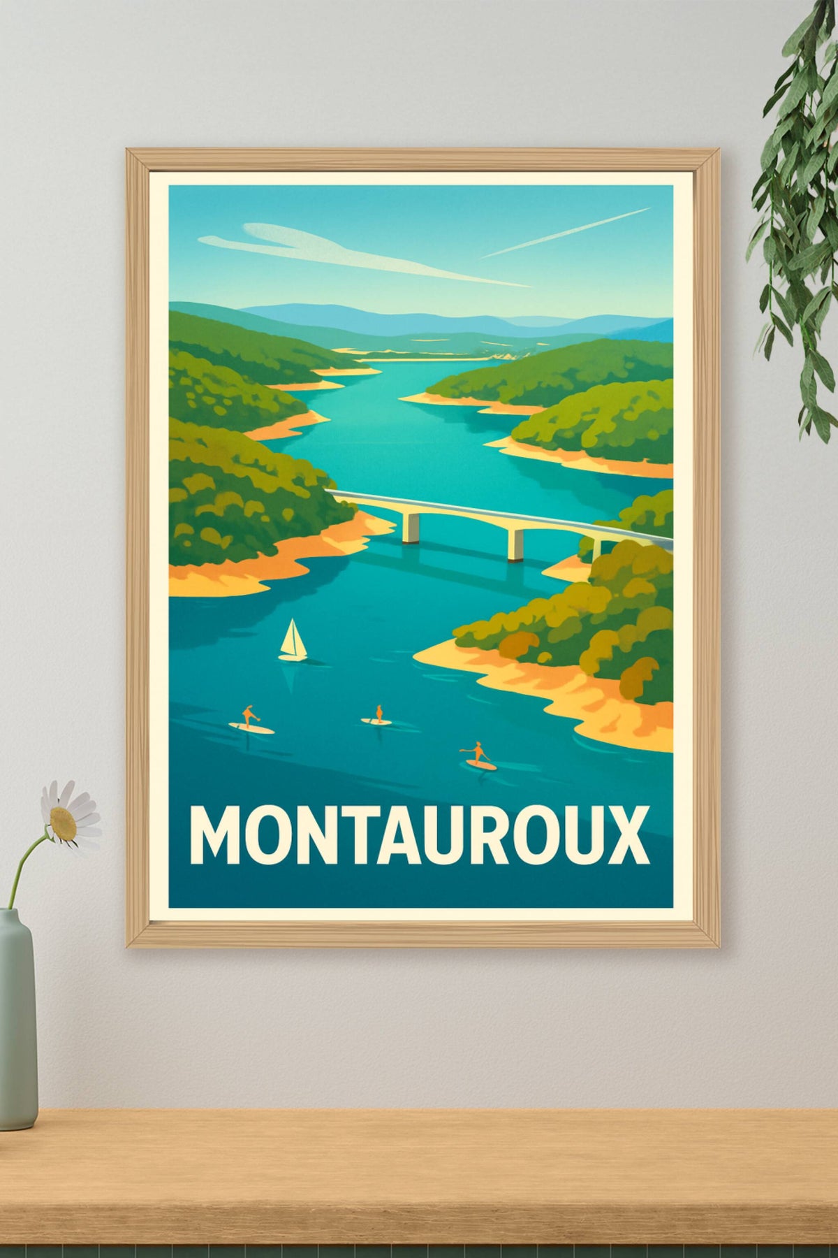 Affiche Montauroux — L'évasion au cœur de la nature azuréenne · poster d'art de Montauroux