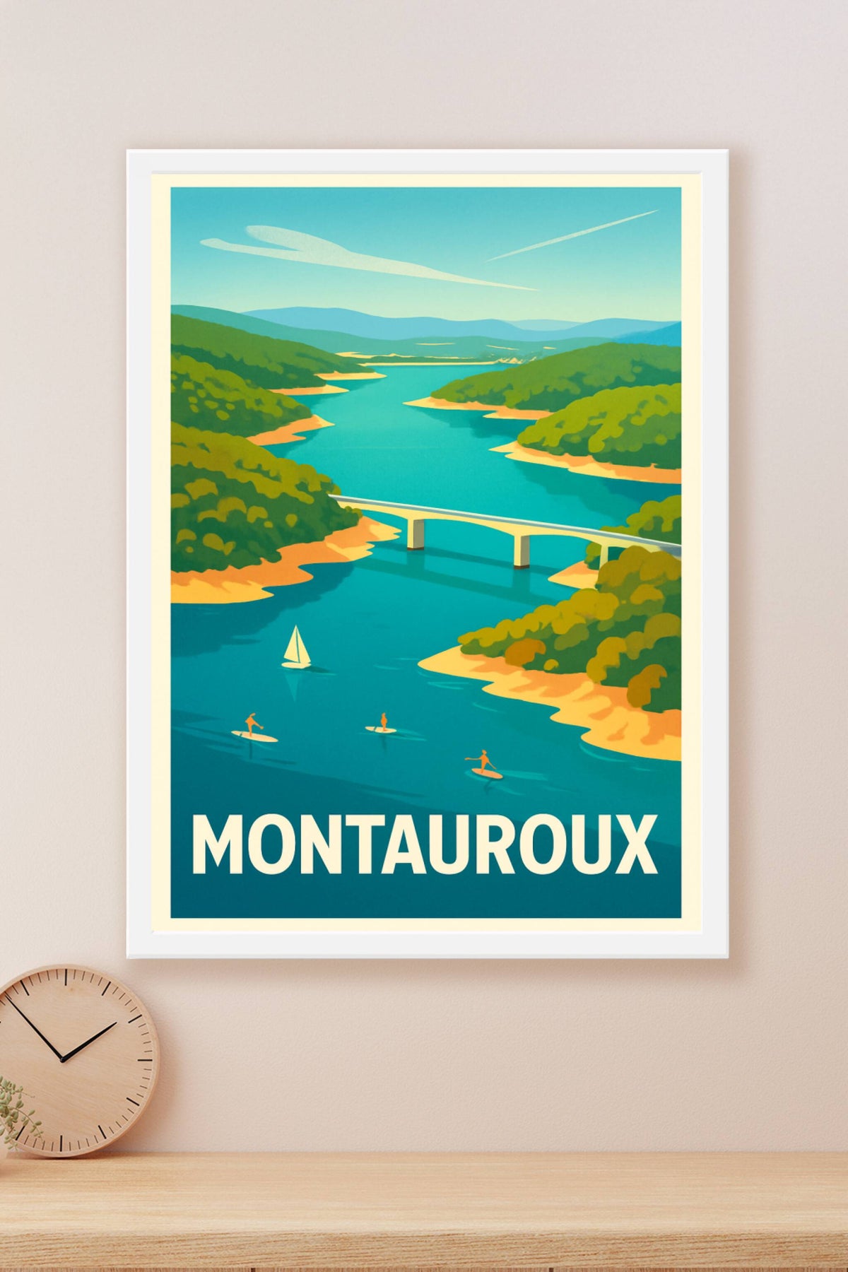Affiche Montauroux — L'évasion au cœur de la nature azuréenne · poster d'art de Montauroux