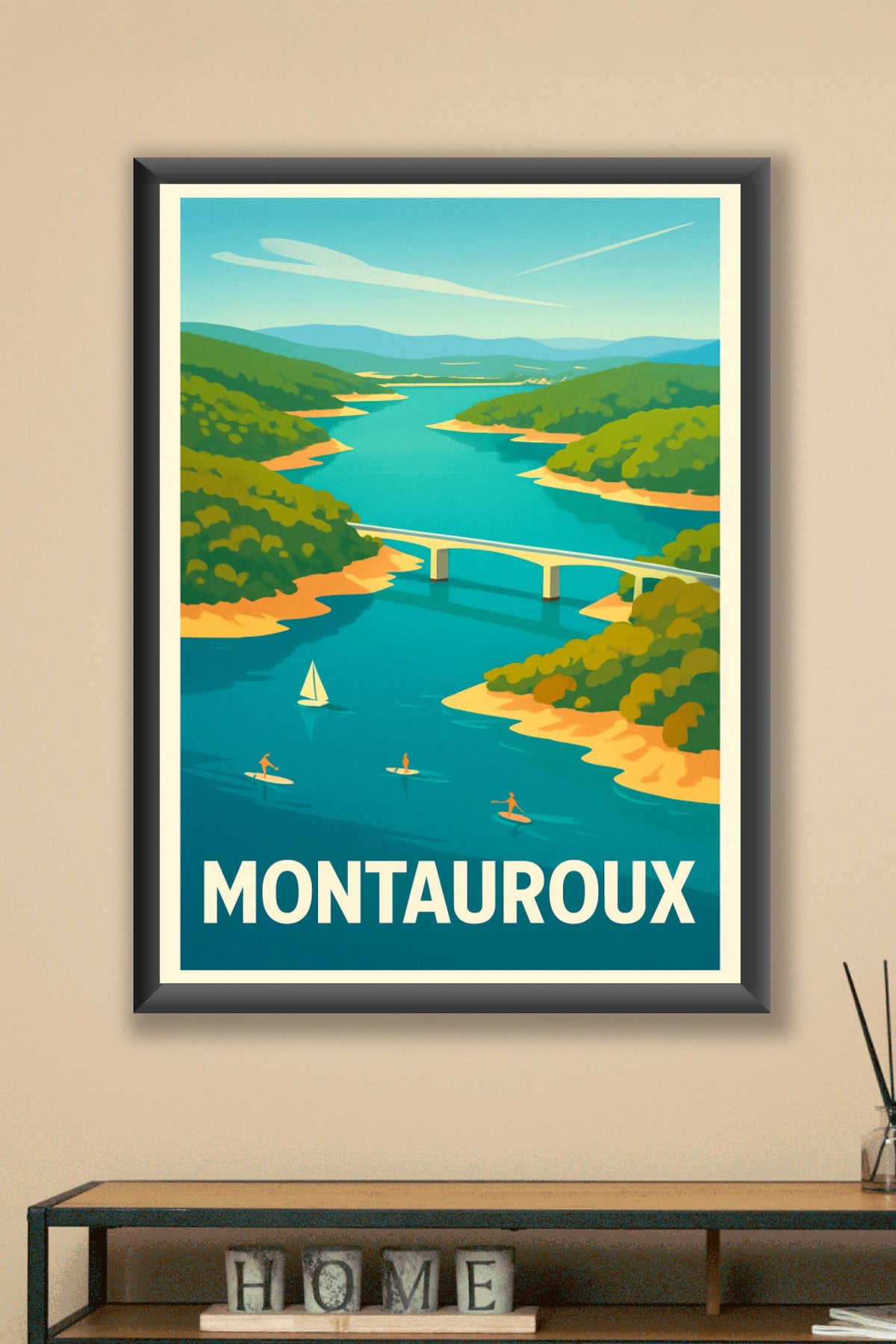 Affiche Montauroux — L'évasion au cœur de la nature azuréenne · poster d'art de Montauroux
