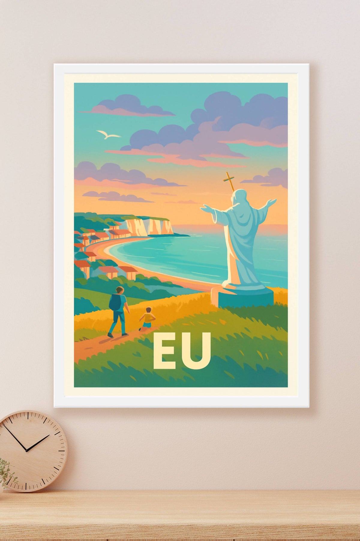Affiche Eu — Panorama inspirant entre ciel et mer · poster d'art de Eu