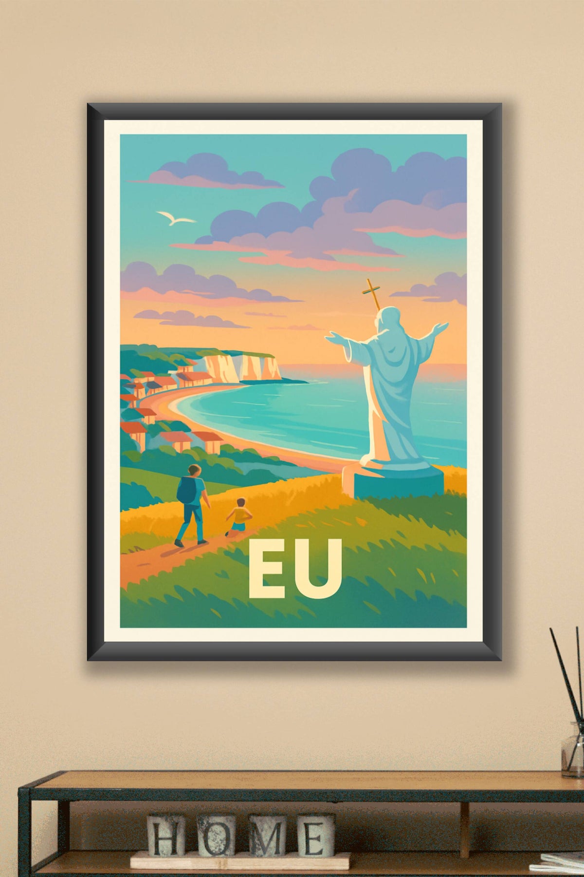 Affiche Eu — Panorama inspirant entre ciel et mer · poster d'art de Eu
