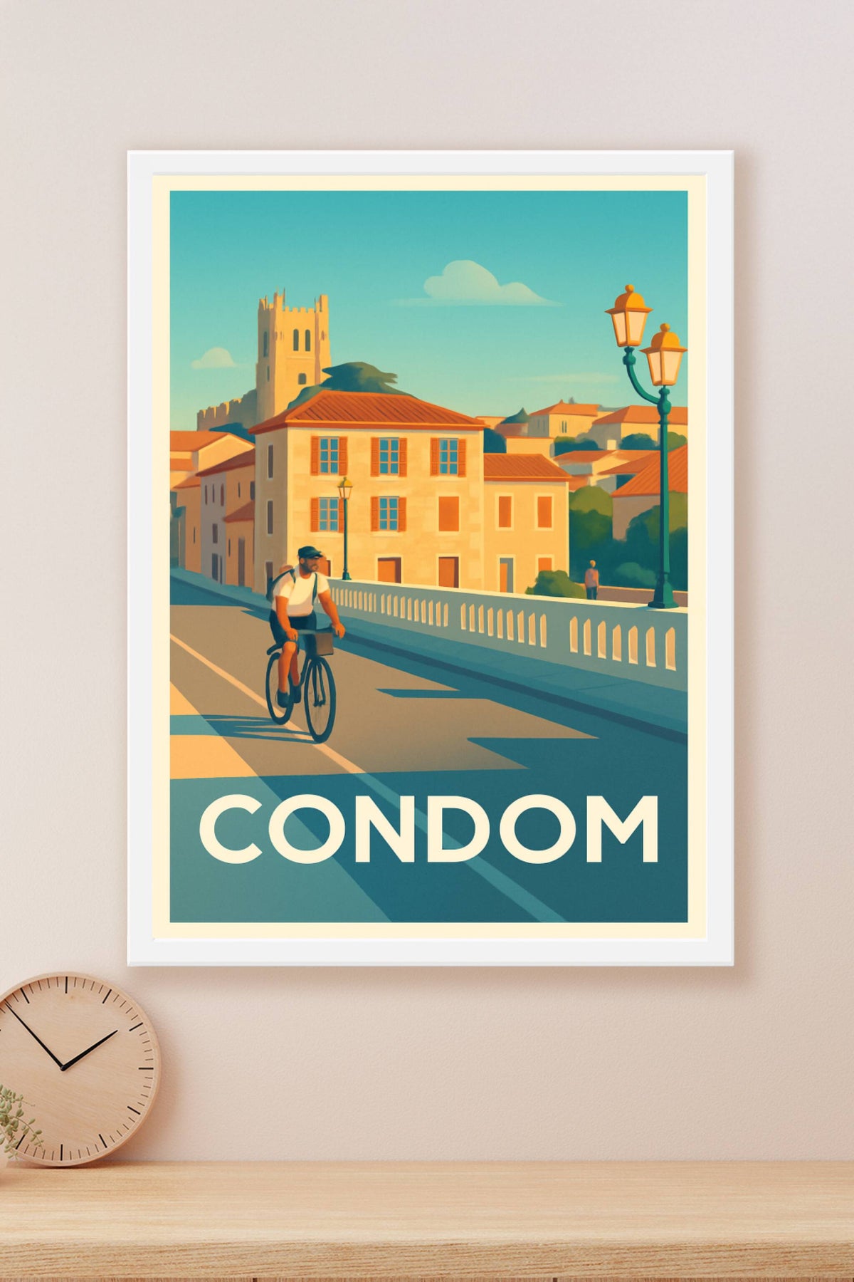 Affiche Condom — Charme et douceur du Sud-Ouest · poster d'art de Condom