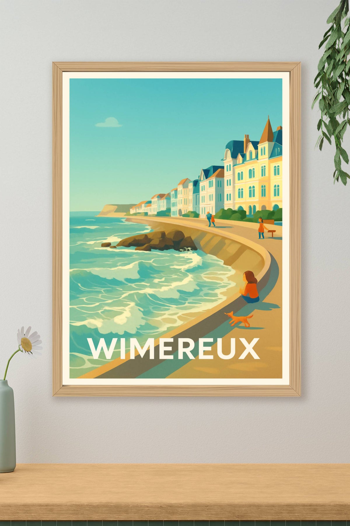 Affiche Wimereux — Charme balnéaire et douceur de vivre · poster d'art de Wimereux