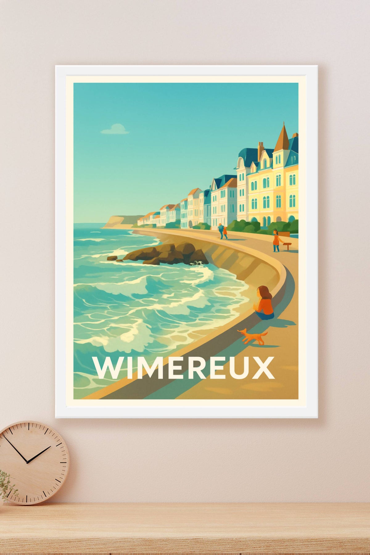 Affiche Wimereux — Charme balnéaire et douceur de vivre · poster d'art de Wimereux