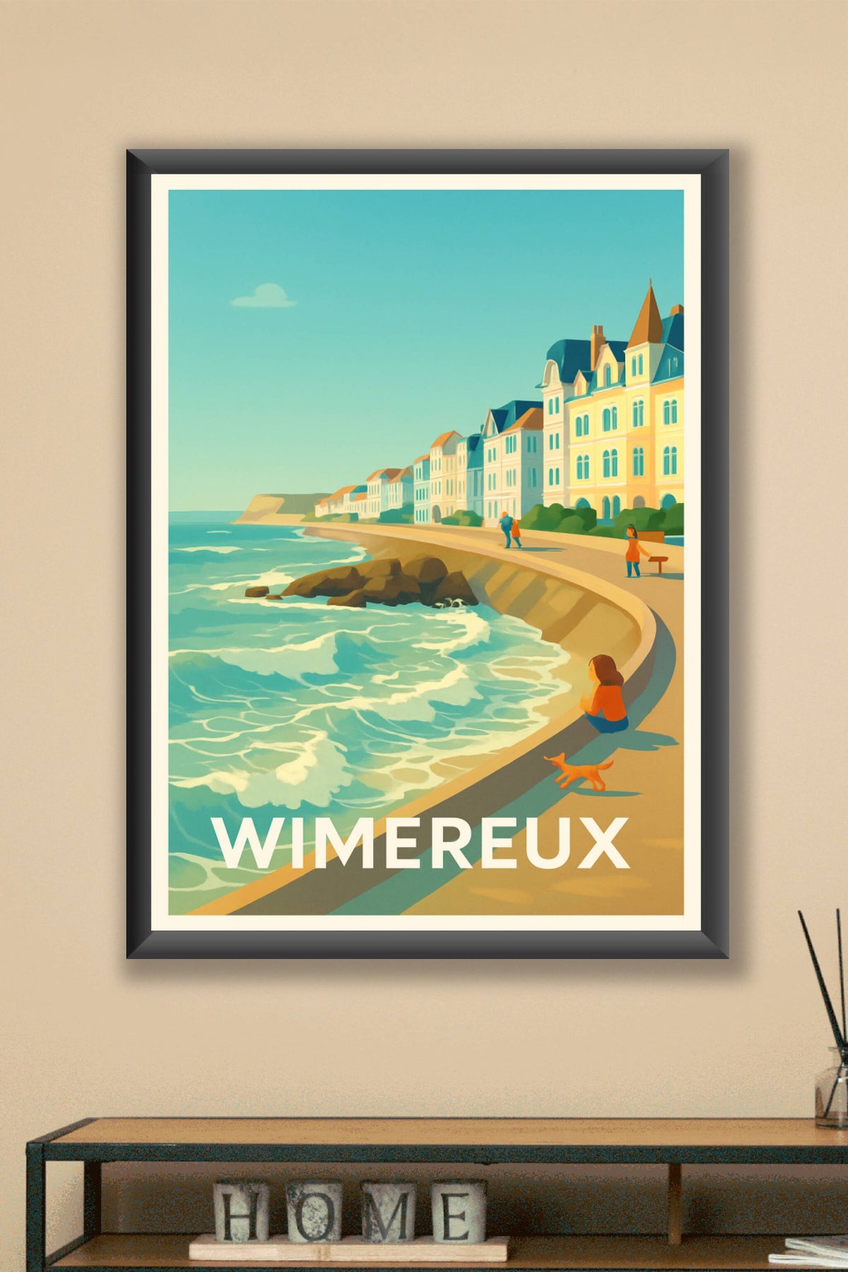 Affiche Wimereux — Charme balnéaire et douceur de vivre · poster d'art de Wimereux