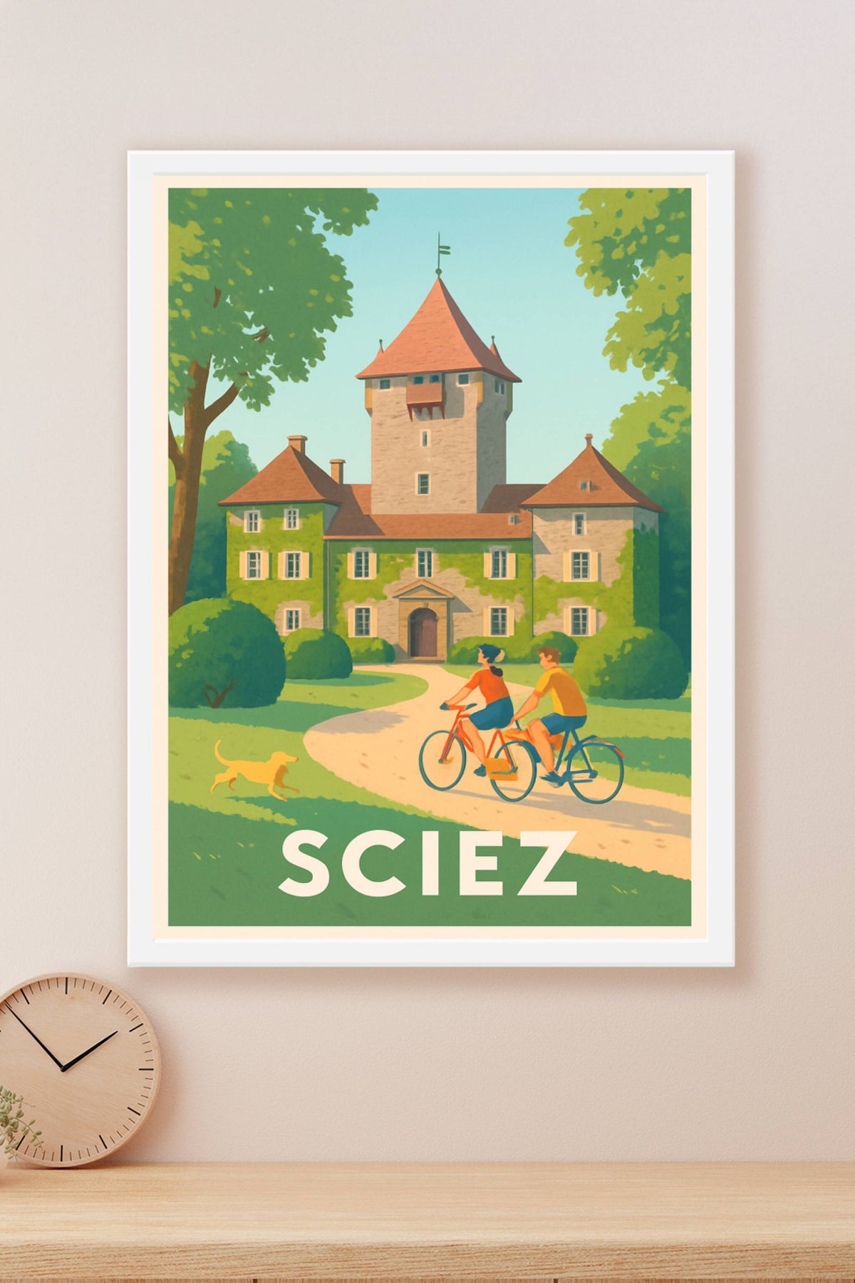 Affiche Sciez — Douceur et patrimoine au cœur de la nature · poster d'art de Sciez