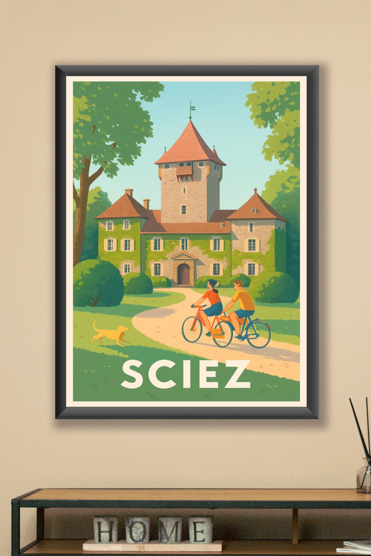 Affiche Sciez — Douceur et patrimoine au cœur de la nature · poster d'art de Sciez
